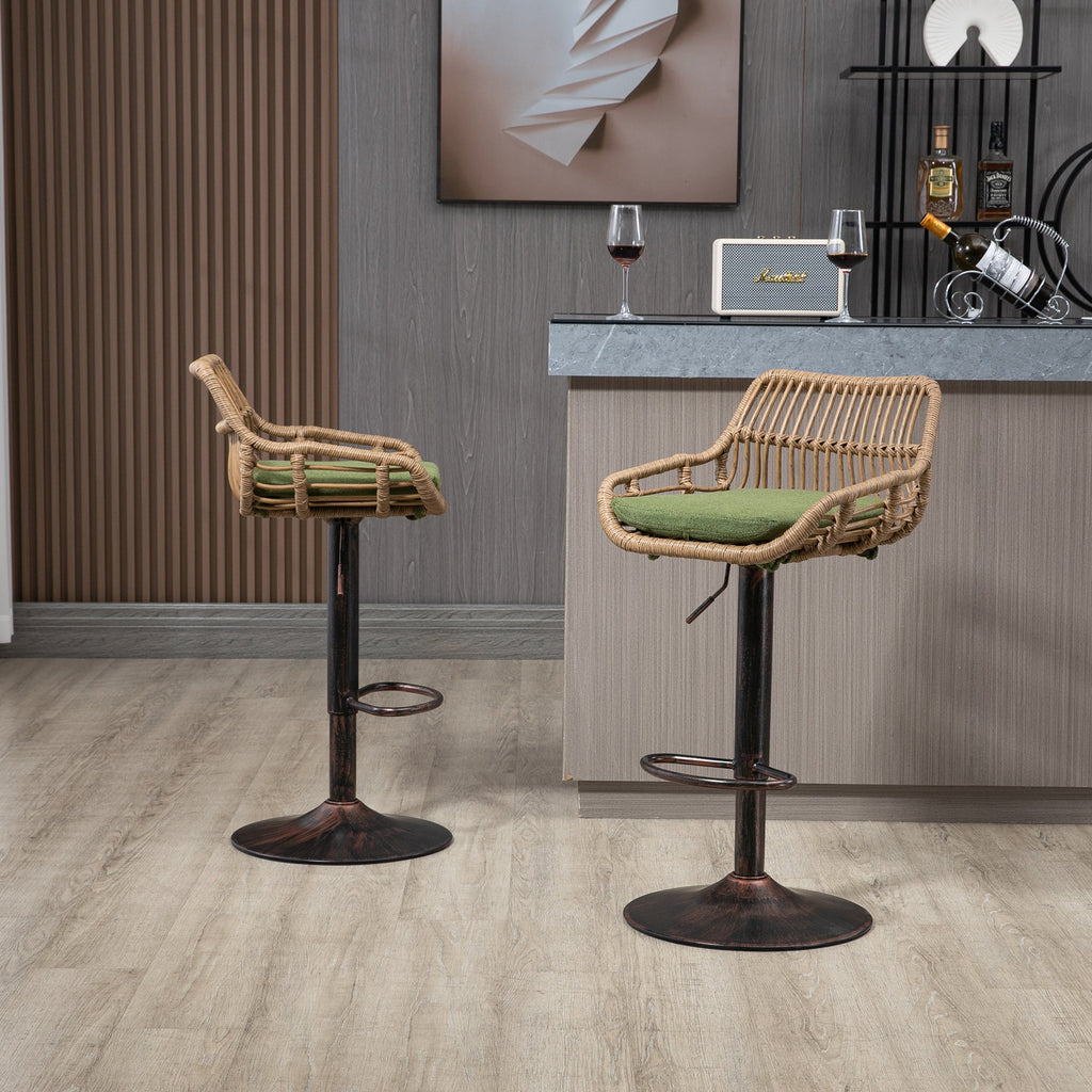 Modern Swivel Bar Stools (Set of 2)