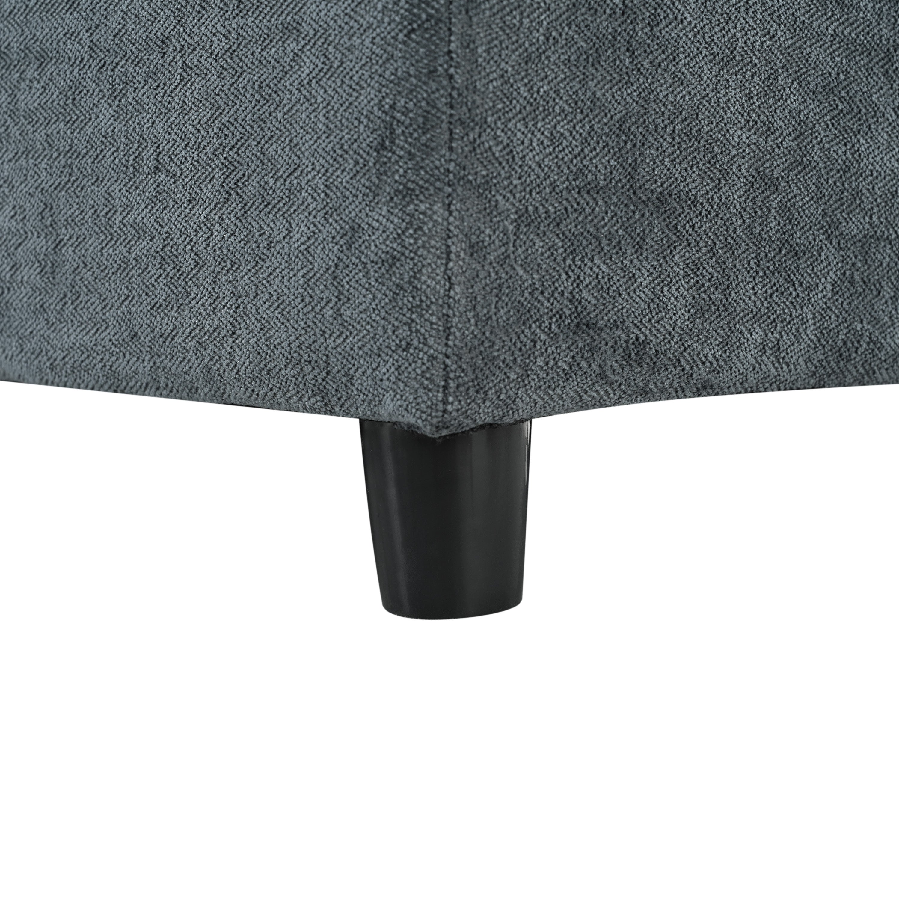 115.5' Modular Deep Gray Sectional Sofa