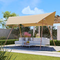 Hexagonal Shade Sail Canopy 206x118 UPF50 Waterproof Sun Shade Patio Use