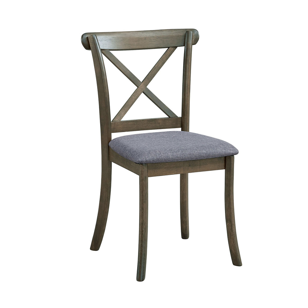 Wooden X Back Dining Chairs (Set of 2)