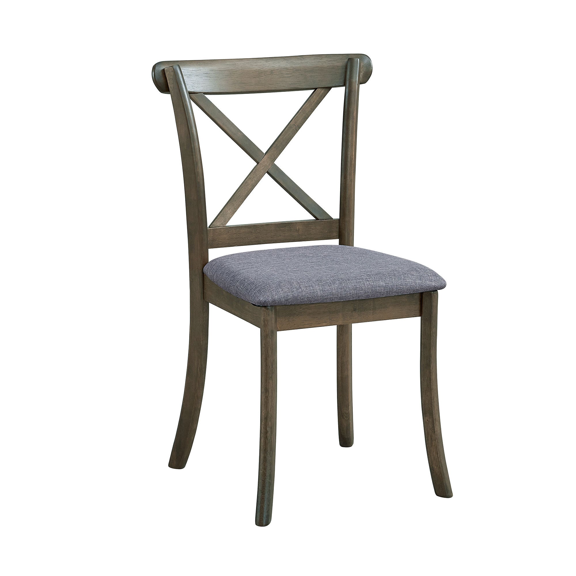Wooden X Back Dining Chairs (Set of 2)
