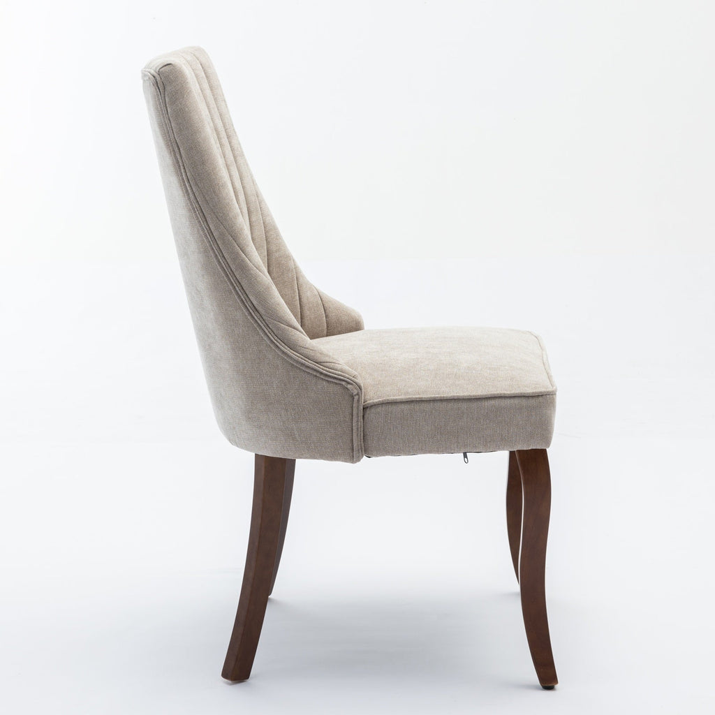 Rayon Cloth Flocking Velvet/Linen Dining Chairs (Set of 2)