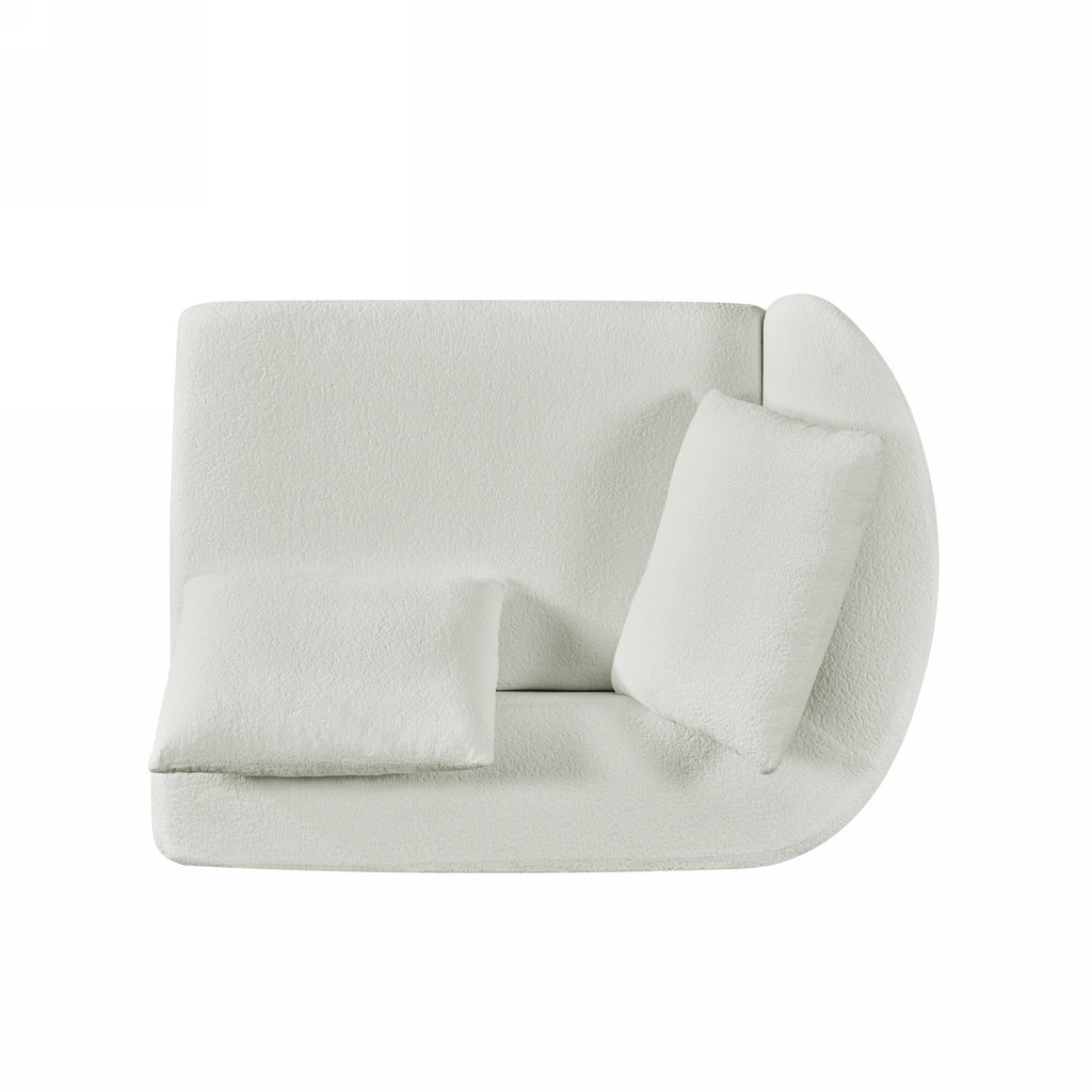 116' Modern Curved Sectional Sofa for Living Room