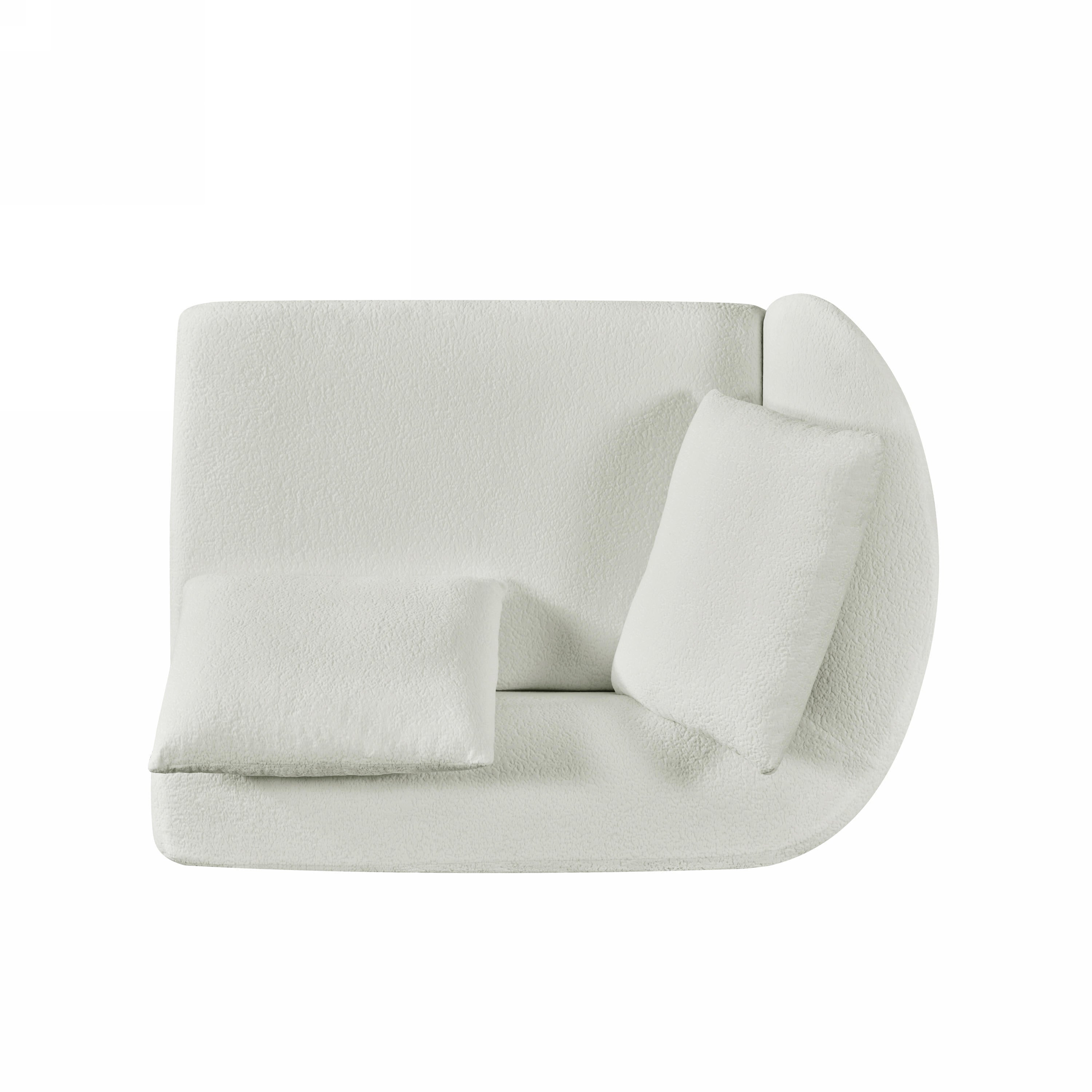 116' Modern Curved Sectional Sofa for Living Room