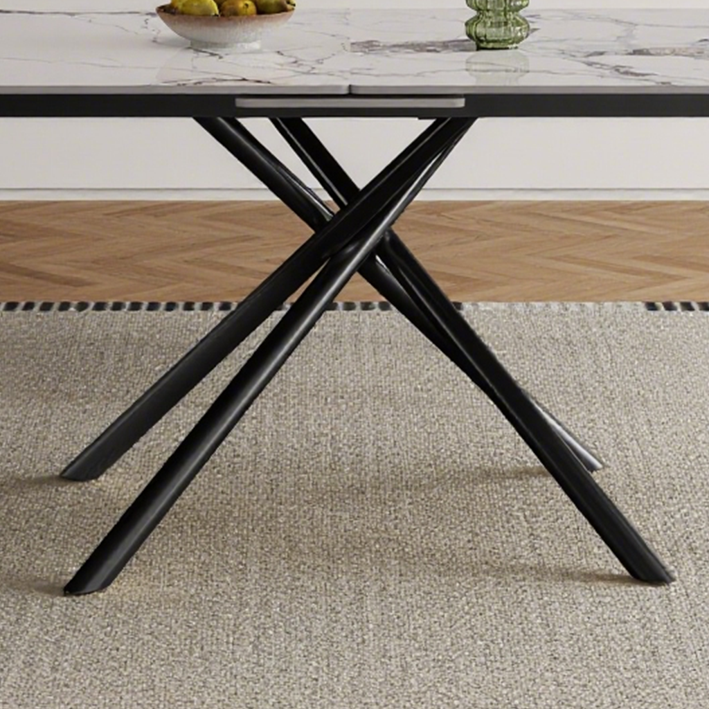 59-inch Modern rectangle Expandable Dining Table