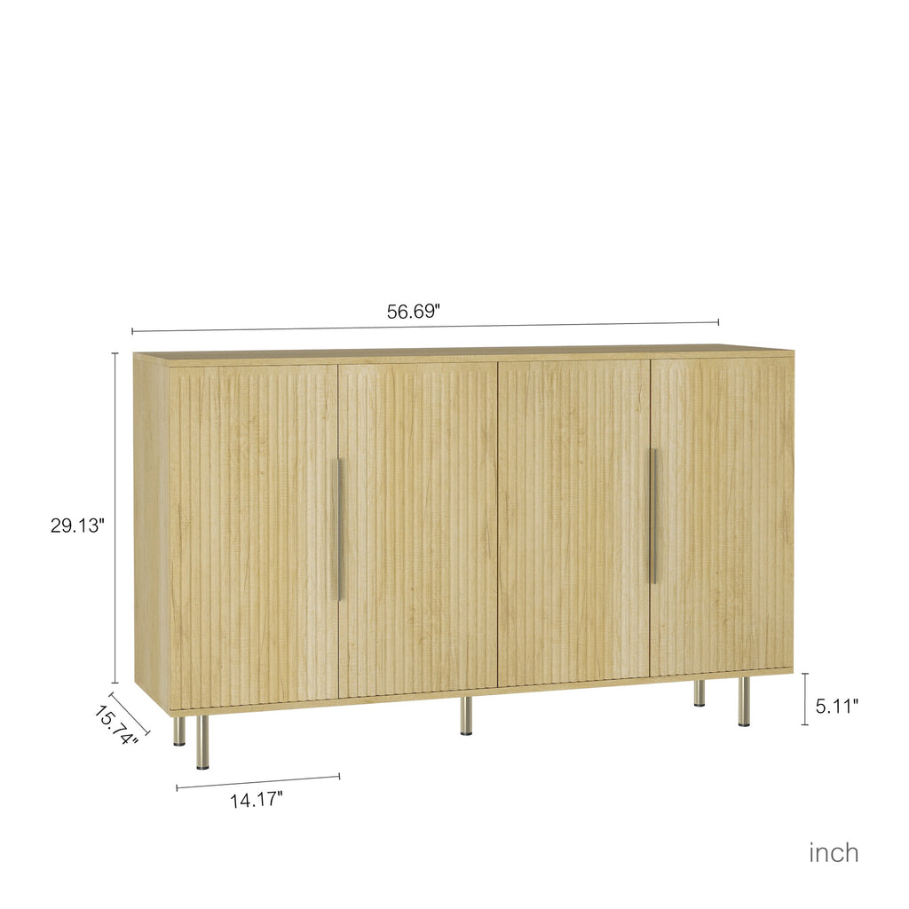 Modern Wood Buffet Cabinet with Storage