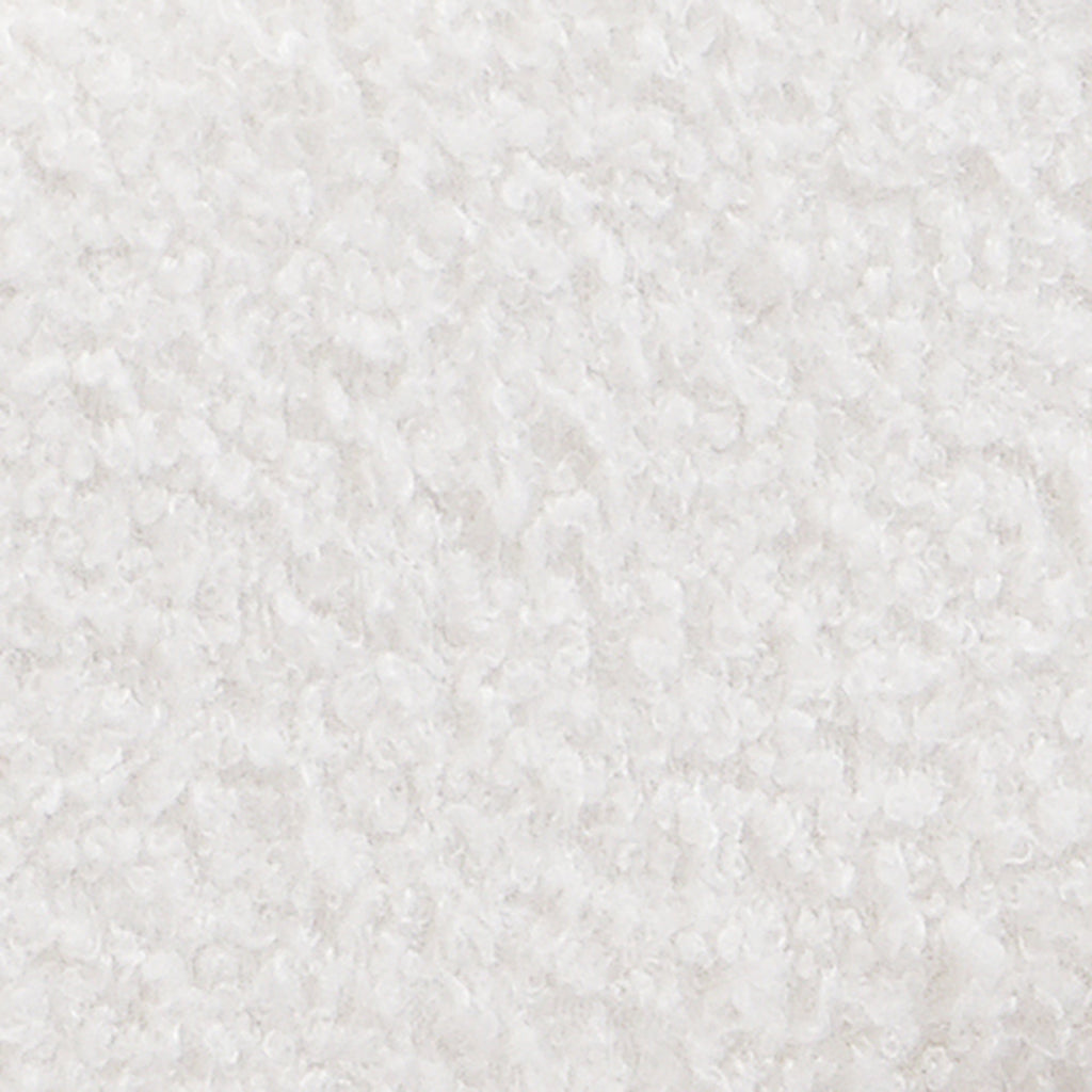 White  Boucle Floating Bed with Light