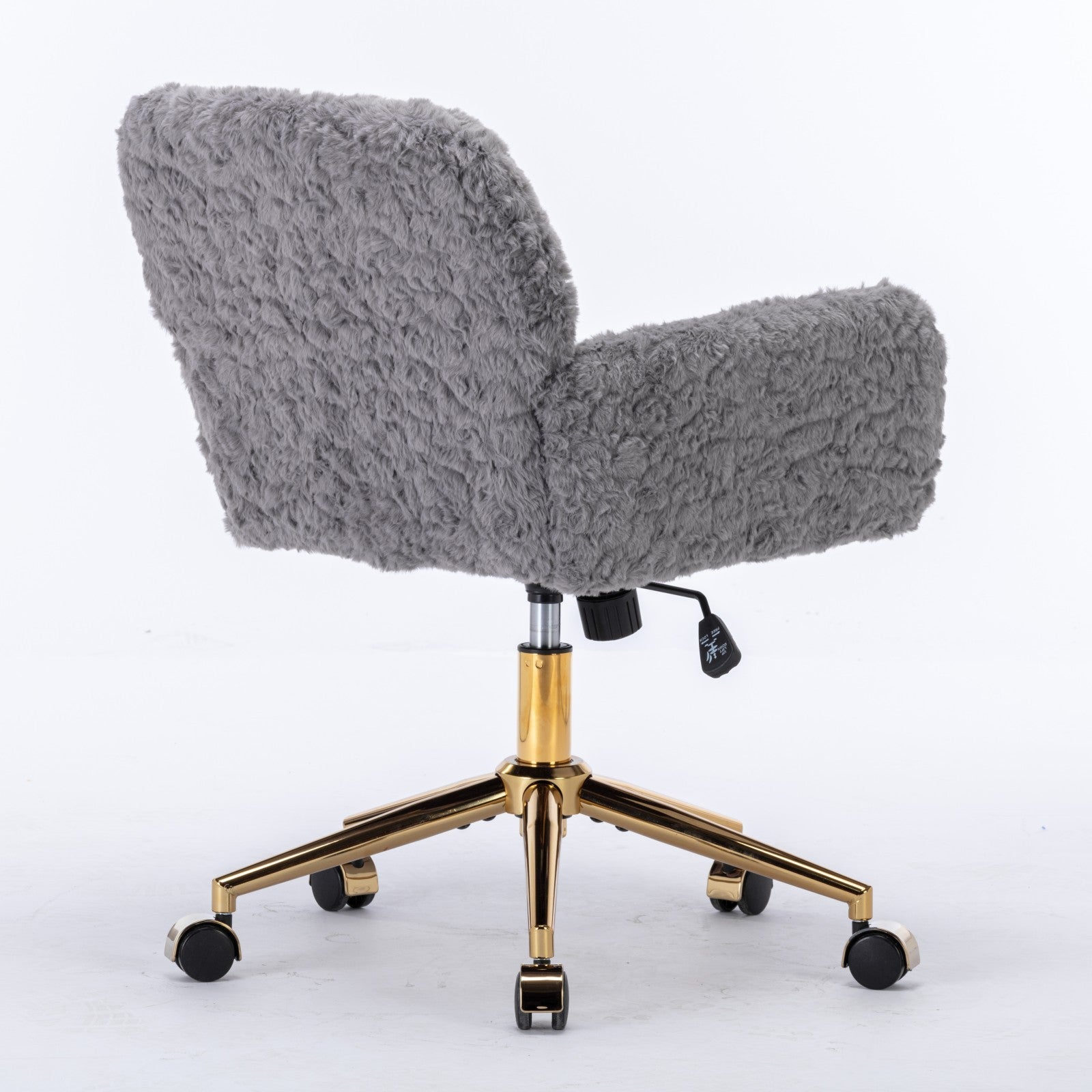 Violet Velve Home Office Chair with Golden Metal Base