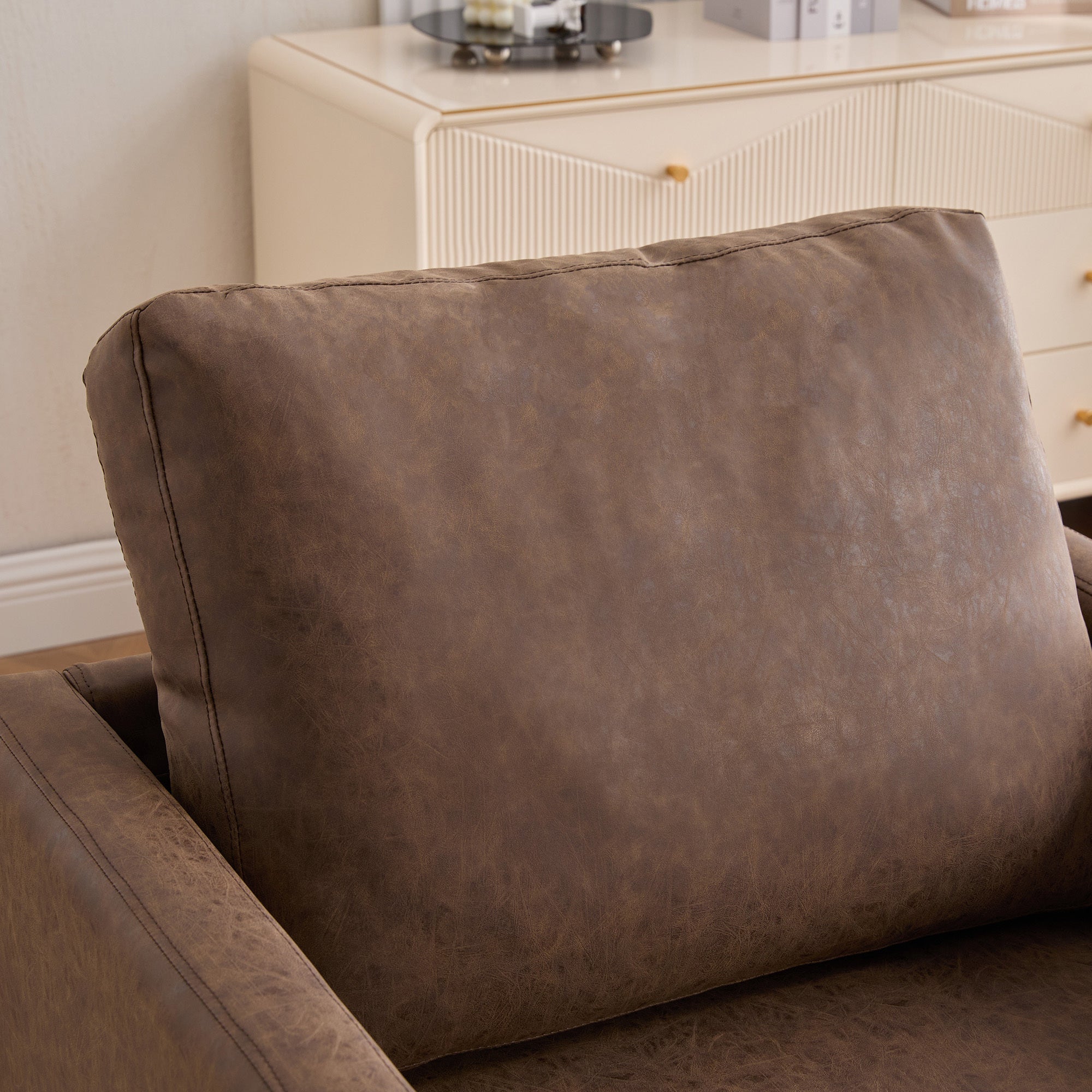 Modern Square Chenille Upholstered Swivel Accent Chair