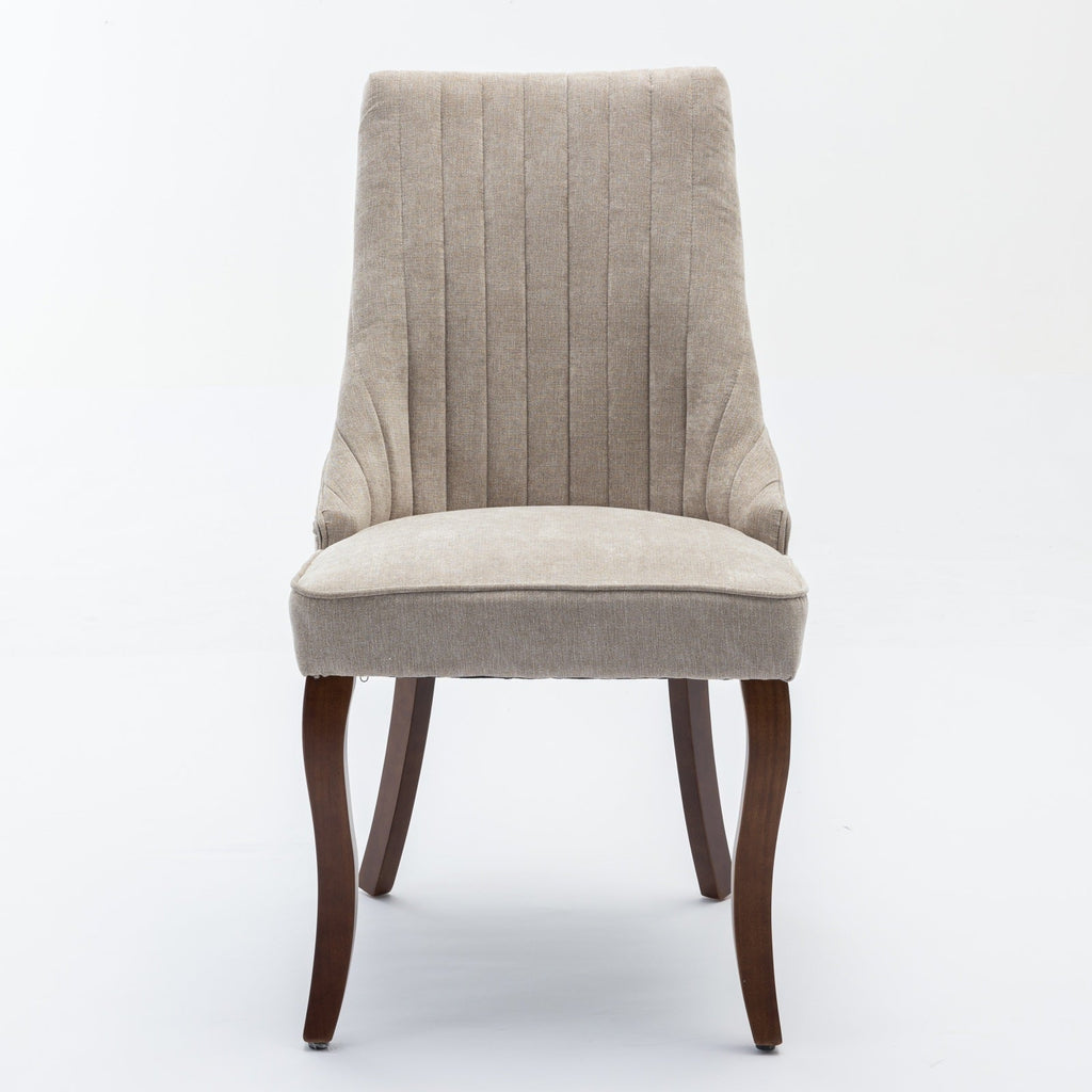 Rayon Cloth Flocking Velvet/Linen Dining Chairs (Set of 2)
