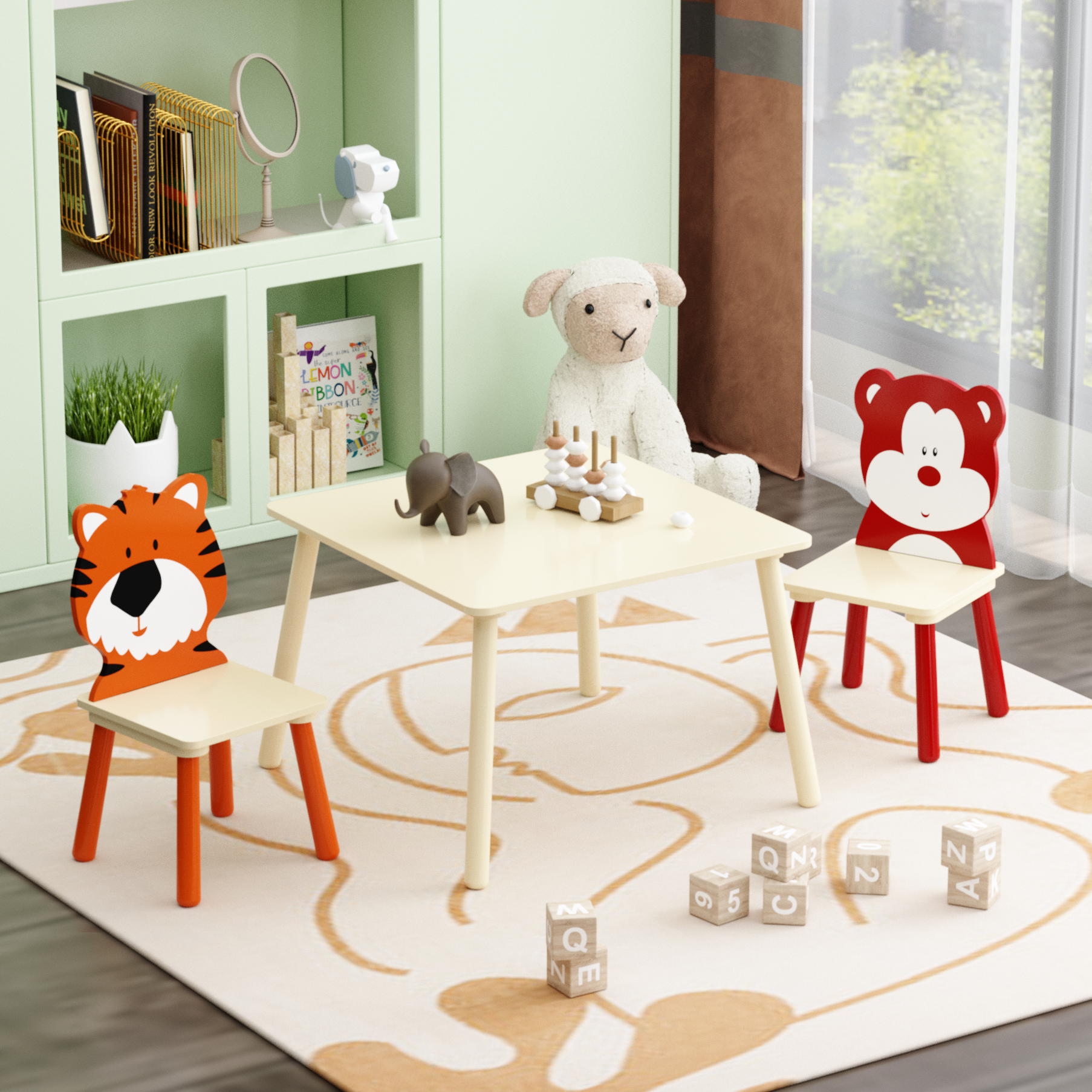 Montessori Toddler Table and Chairs Set