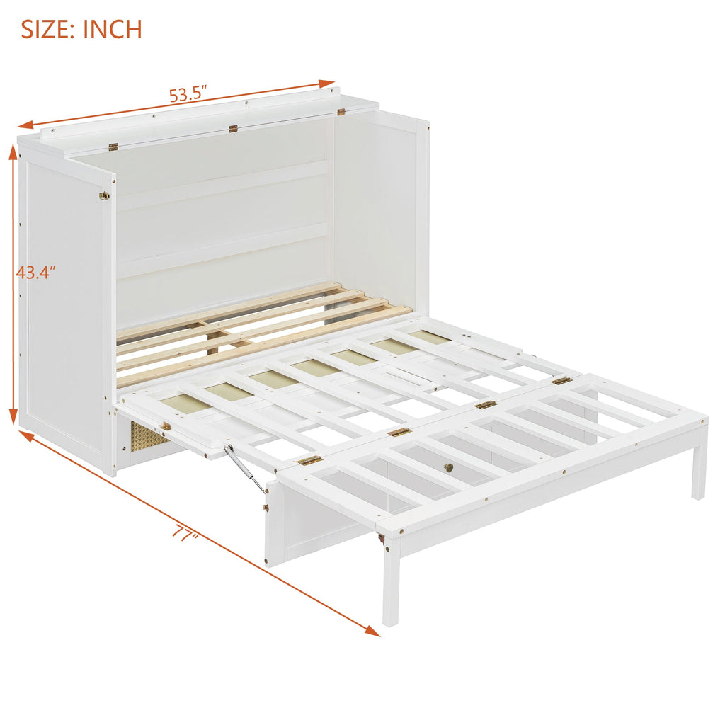 Full Size Murphy Bed with Large Drawers
