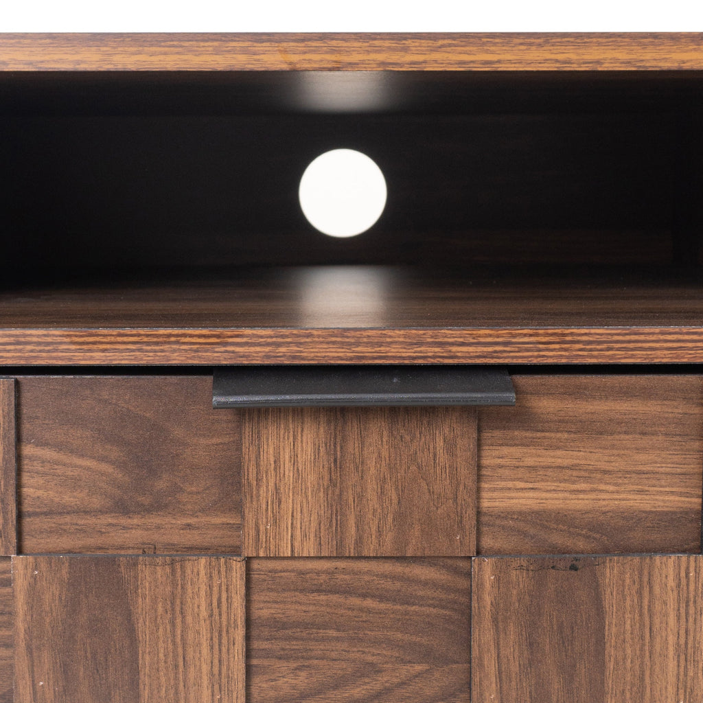Mid Century TV Stand with 2 Drawers