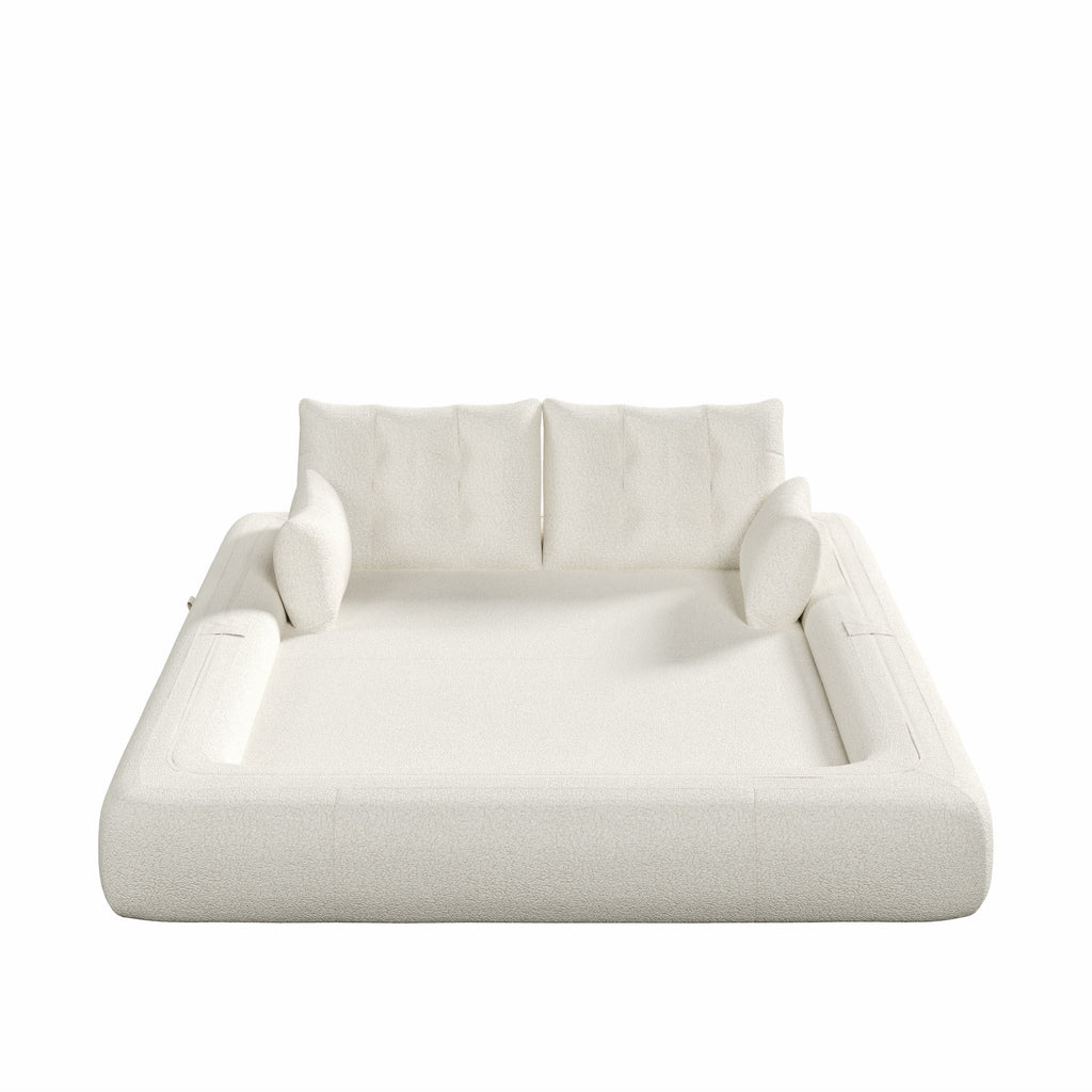 78.7 ' Multi-Functional Teddy Foldable Sofa Bed