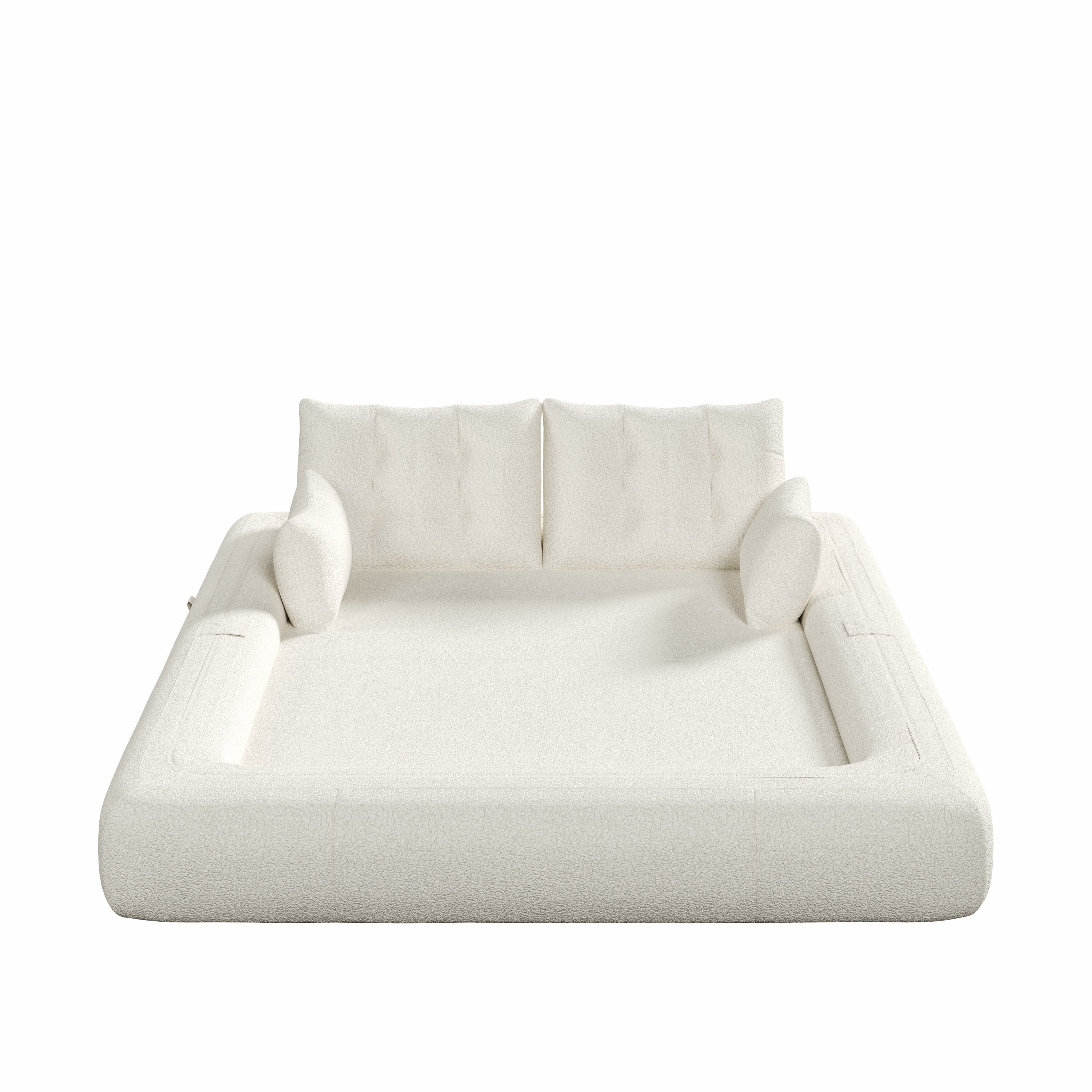 78.7 ' Multi-Functional Teddy Foldable Sofa Bed