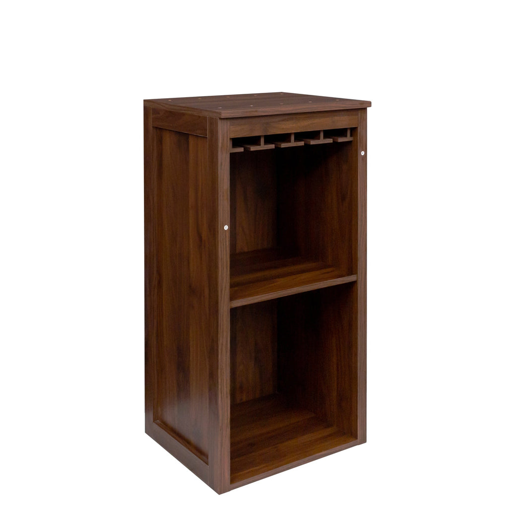 Brown Walnut Color Modular Wine Bar Cabinet