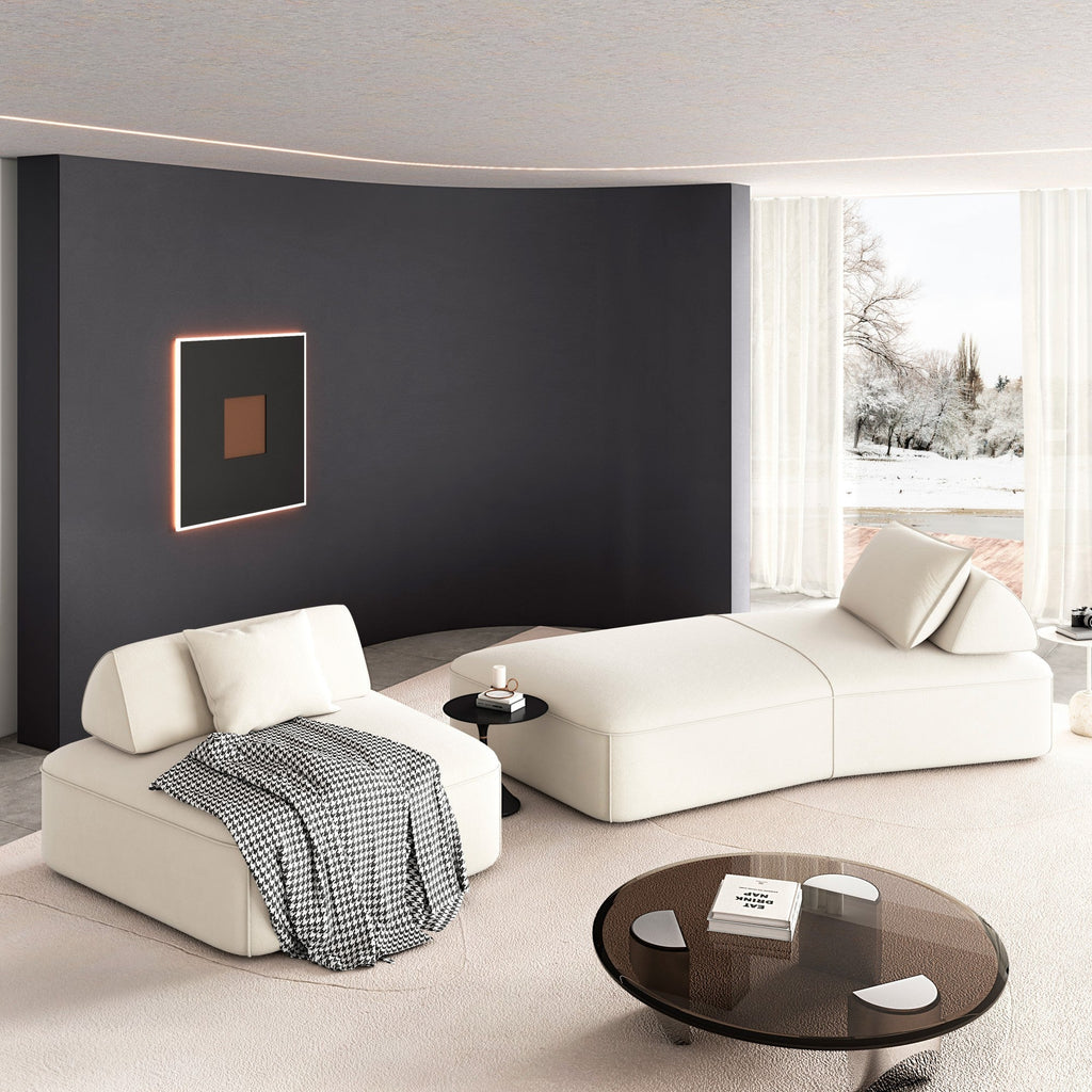 Modern Light Luxury Oversized Modular Sectional Sofa Set