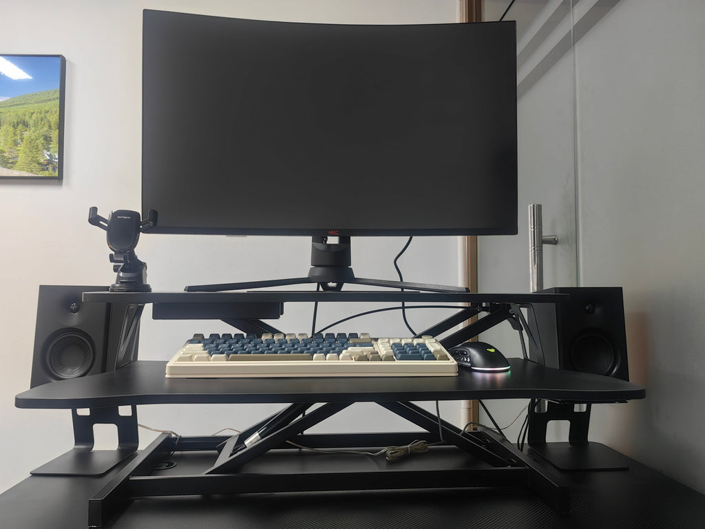 32 Inch Desk Converter Height Adjustable Sit to Stand Rise