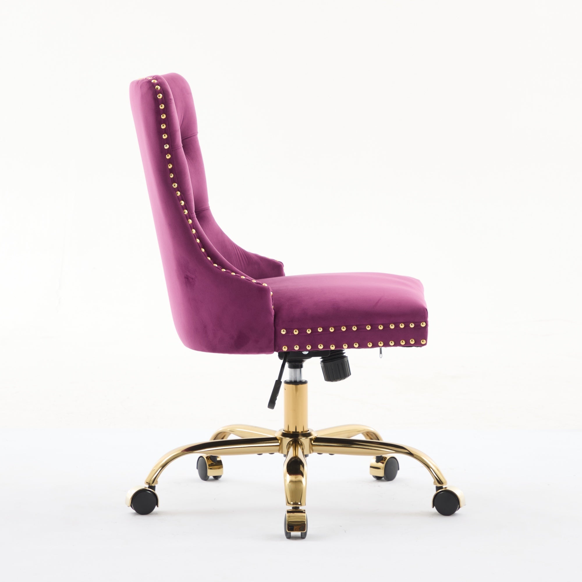 Modern Velvet Upholstered Tufted Button Home Office Chair