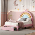 Twin/Full Size Rainbow Princess Platform Bed
