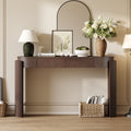 Entryway Console Table with Fluted Legs & Storage Drawers