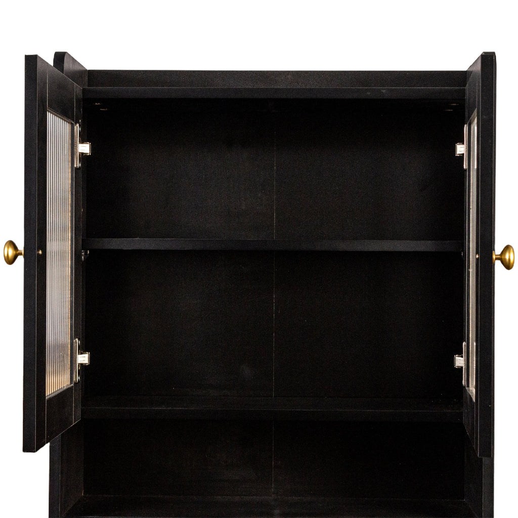 Farmhouse Kitchen Hutch Buffet Cabinet with Microwave Stand