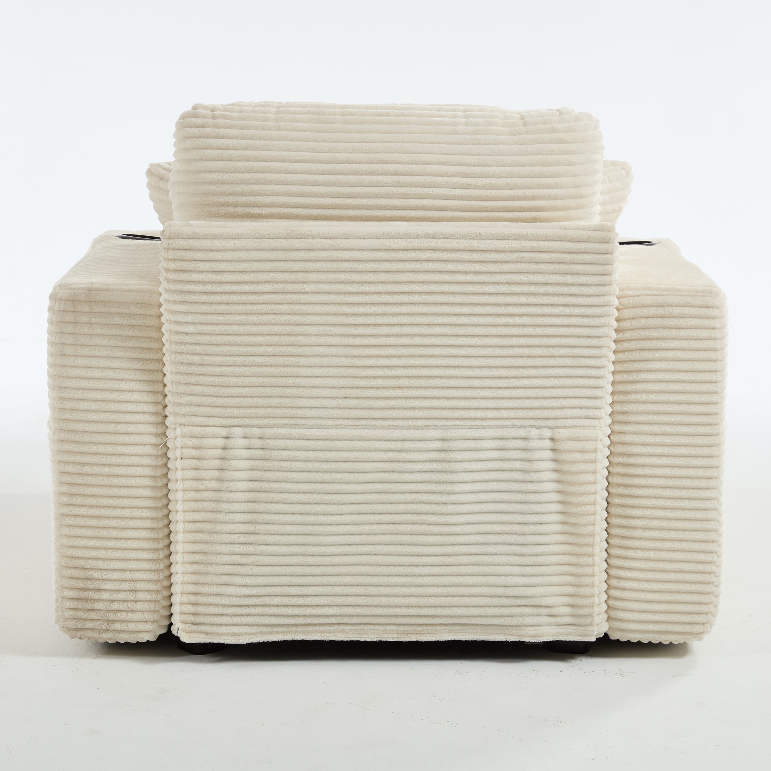 Corduroy Upholstered Chaise Lounge Sofa