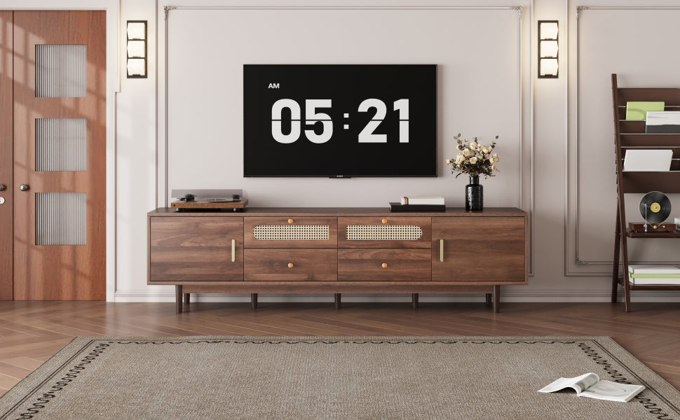 76' Modern Chic Entertainment Center