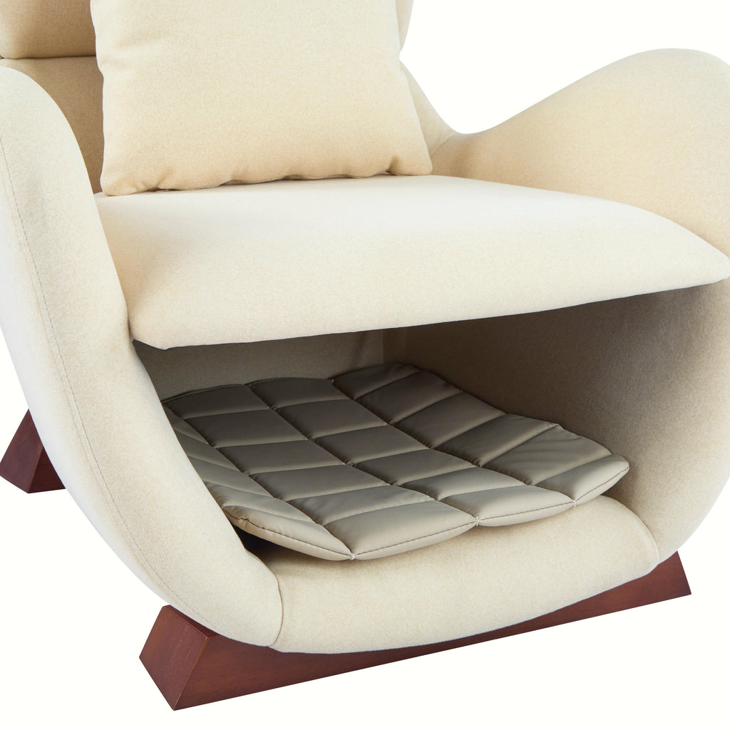 Modern Brown Polyester Accent Chair with Pet/Storage Space