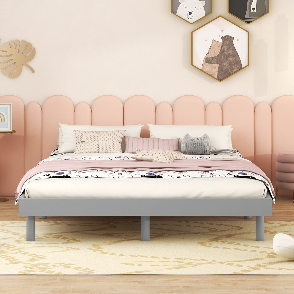 Modern Design Full Floating Platform Bed Frame