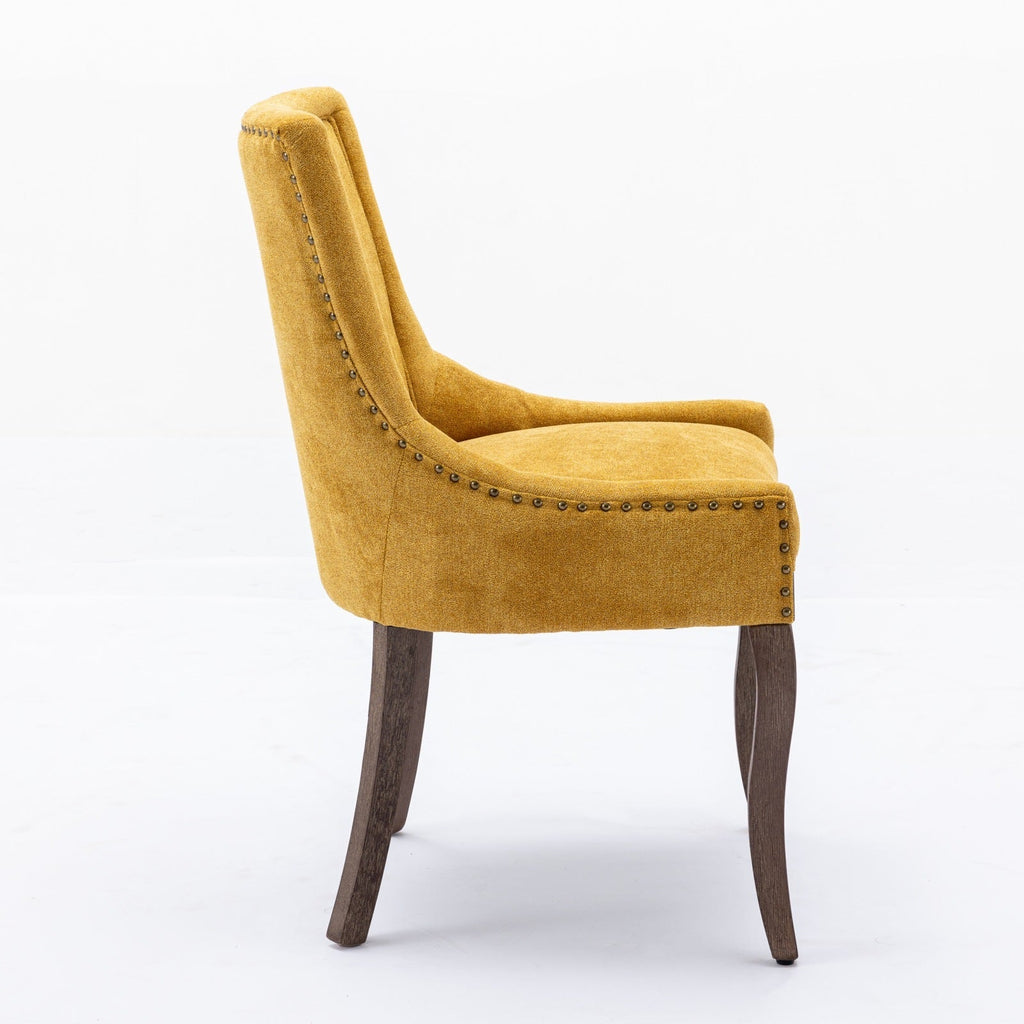 Ultra Side Thickened Fabric Dining Chair (Set of 2)