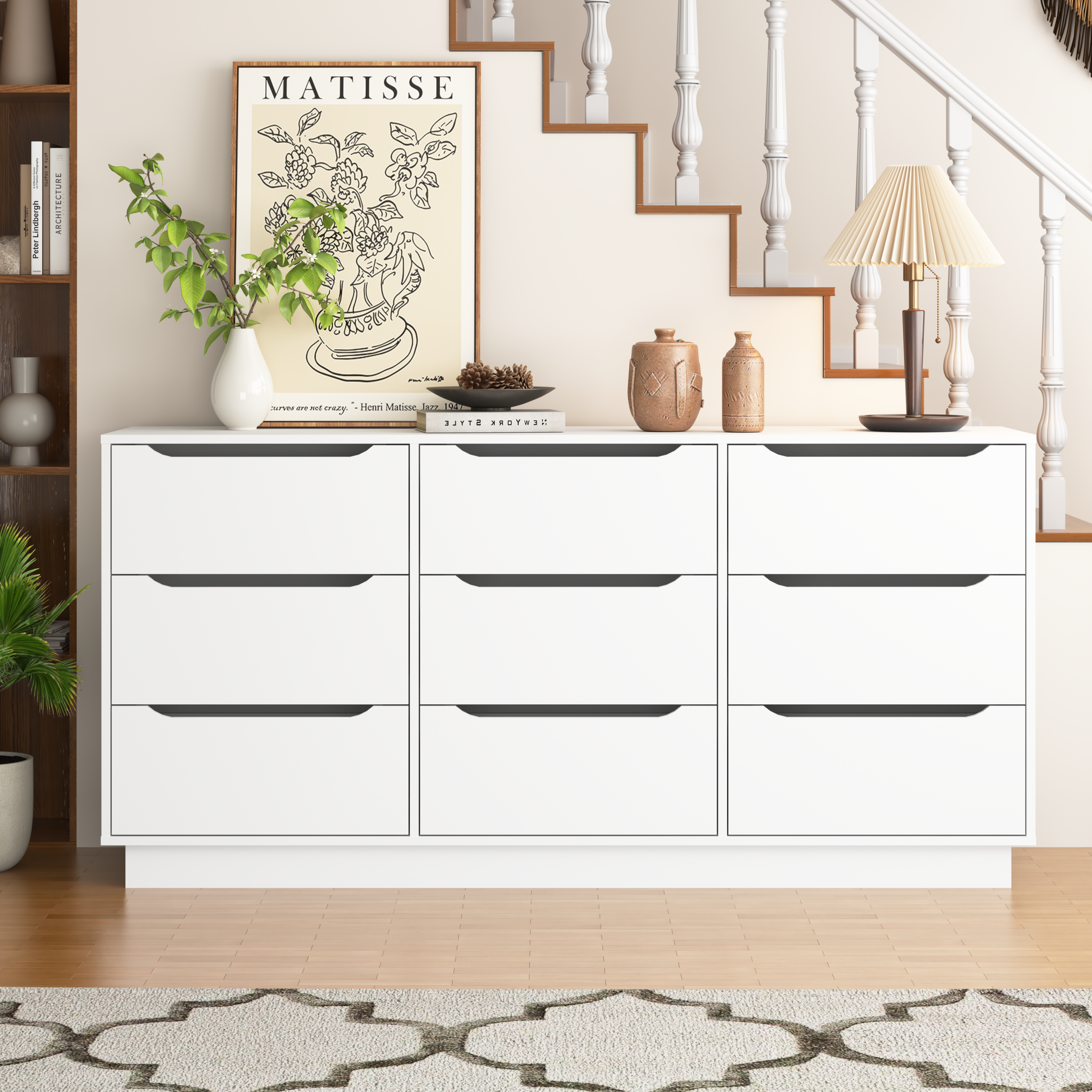 9 Drawer Dresser for Bedroom with Deep Drawers