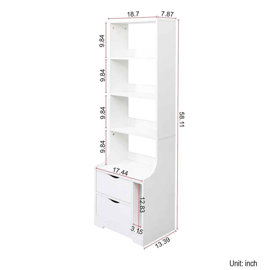 Night Stand with 2 Storage Drawers for Bedroom