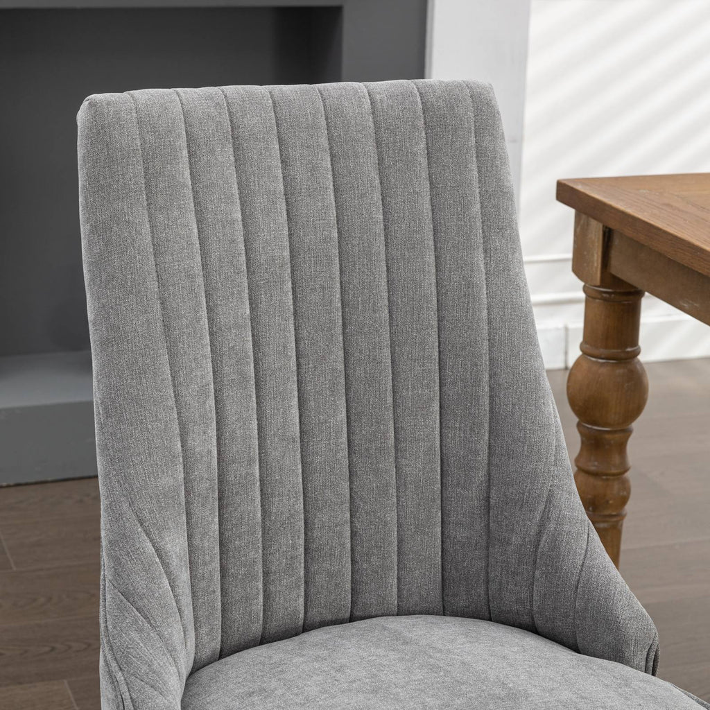 Rayon Cloth Flocking Velvet/Linen Dining Chairs (Set of 2)