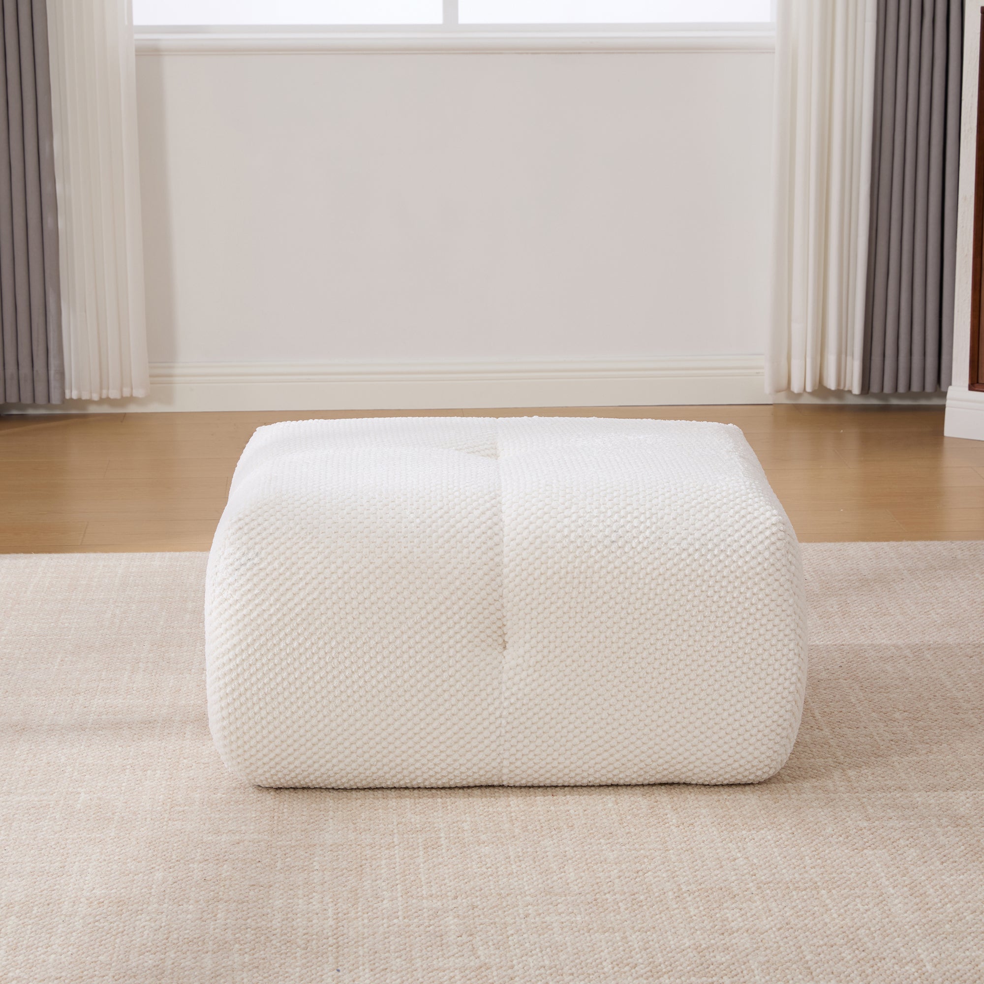 31' Modular Cloud Boneless Accent Chair with Ottoman Set