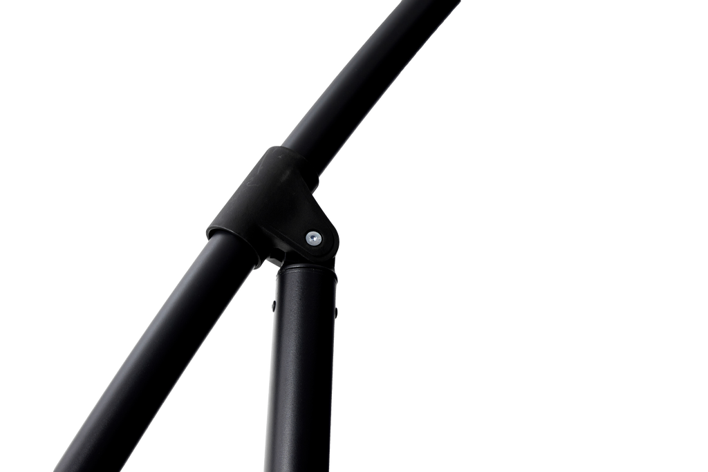 10ft Offset Patio Umbrella w/Tilt & Polyester Shade & 8 Ribs – No Base