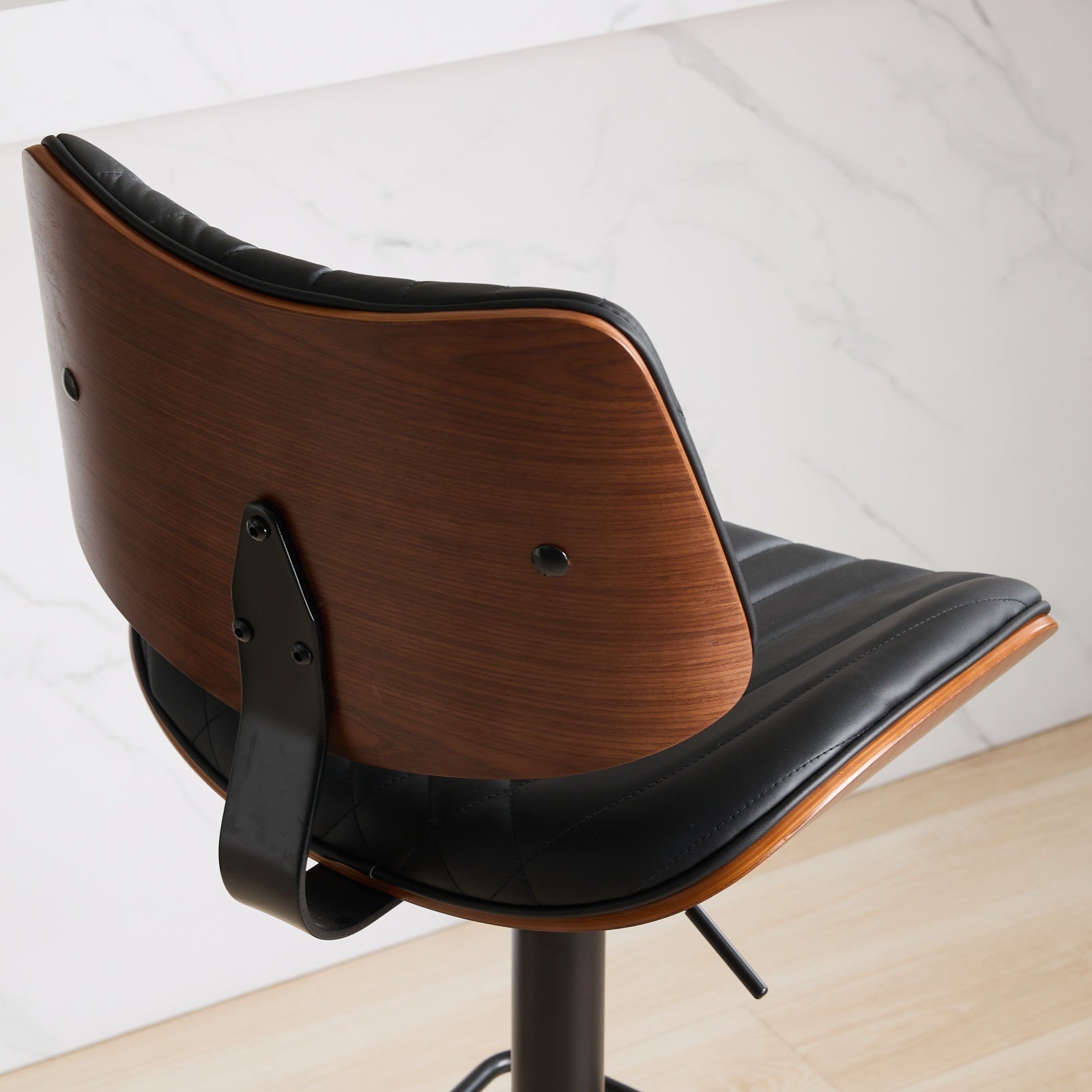 Mid Century Walnut Bentwood Bar Stools