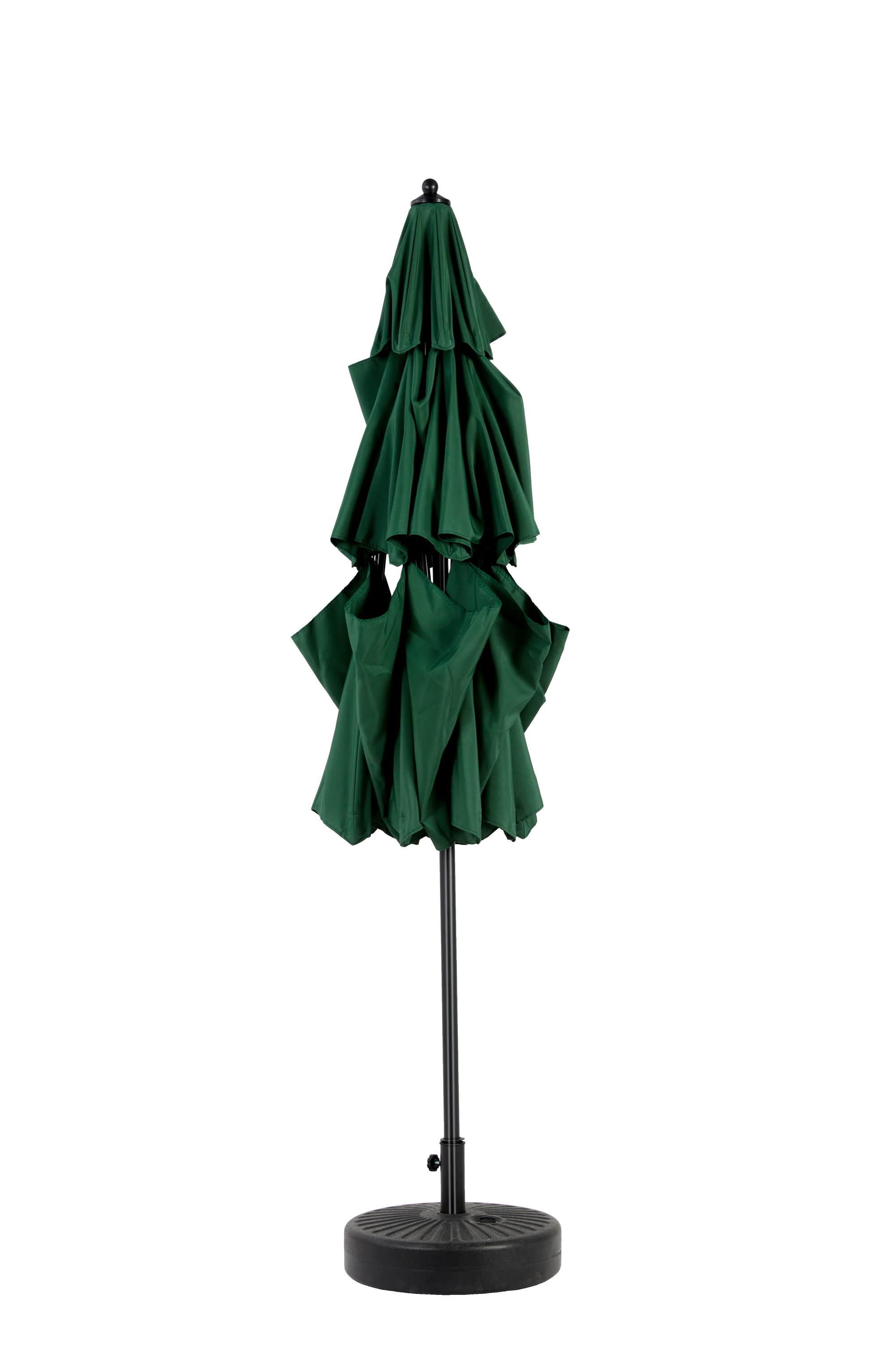 10ft 3-Tier Aluminium Patio Umbrella with Auto-Tilt (No Base)