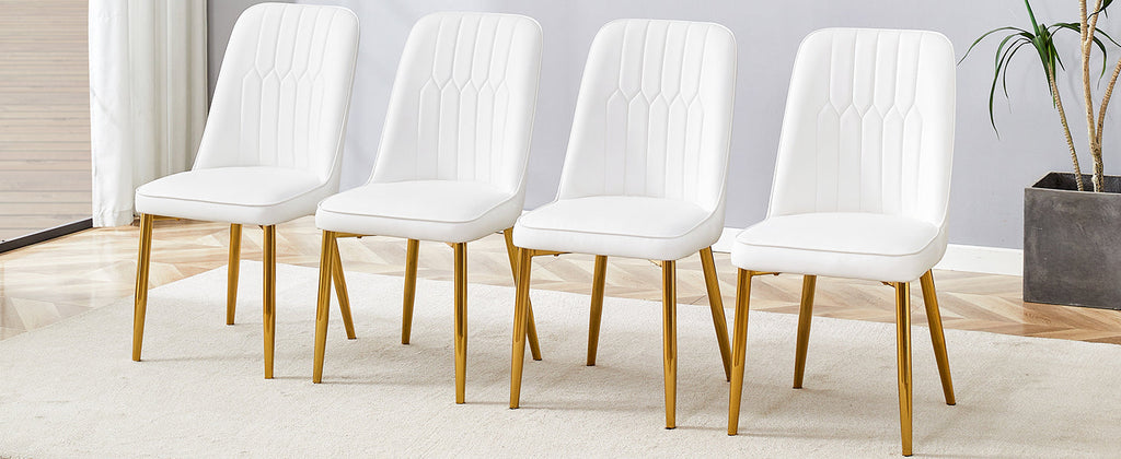 Modern PU Leather Backrestdining Dining Chairs
