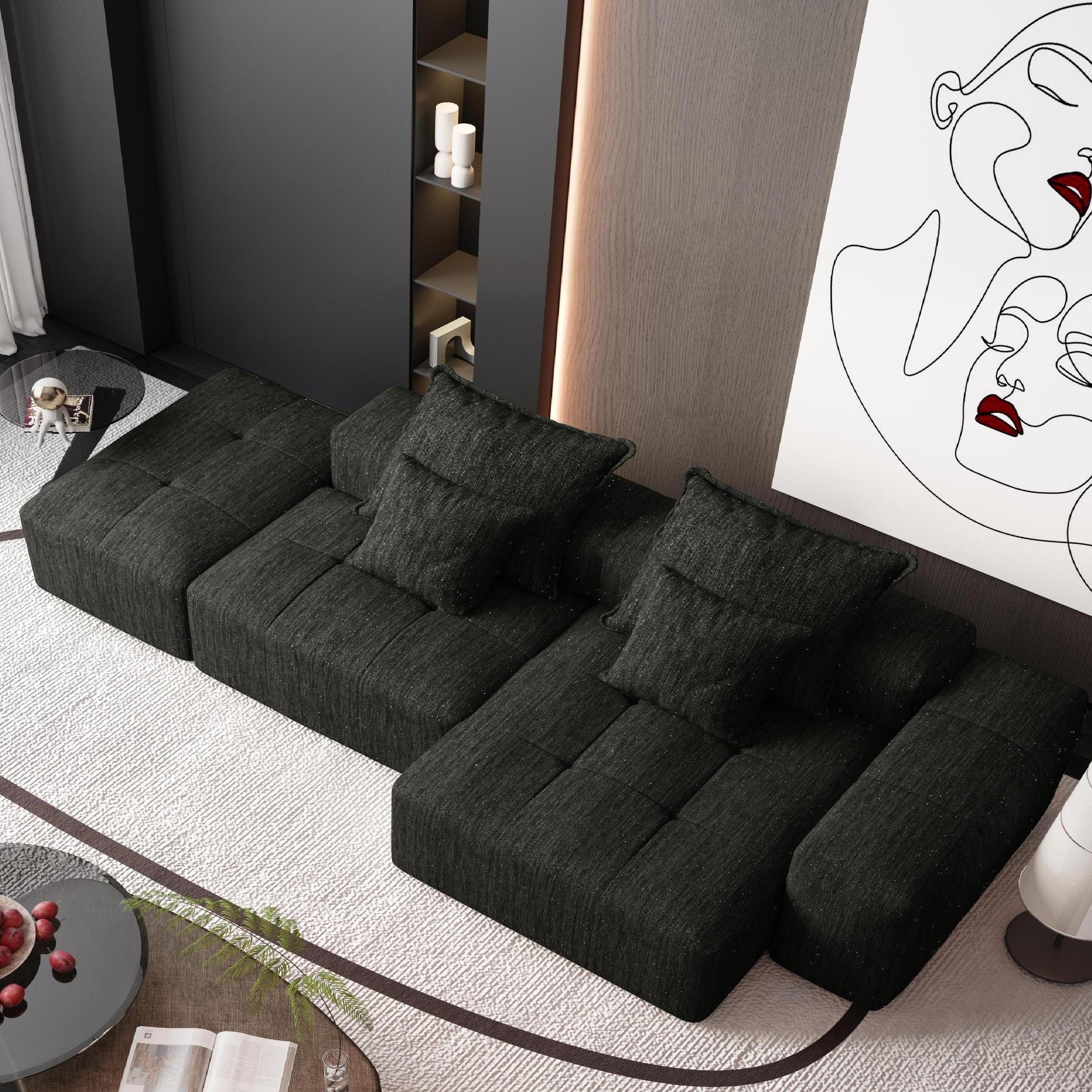 Modern Oversized Modular Sectional Sofa