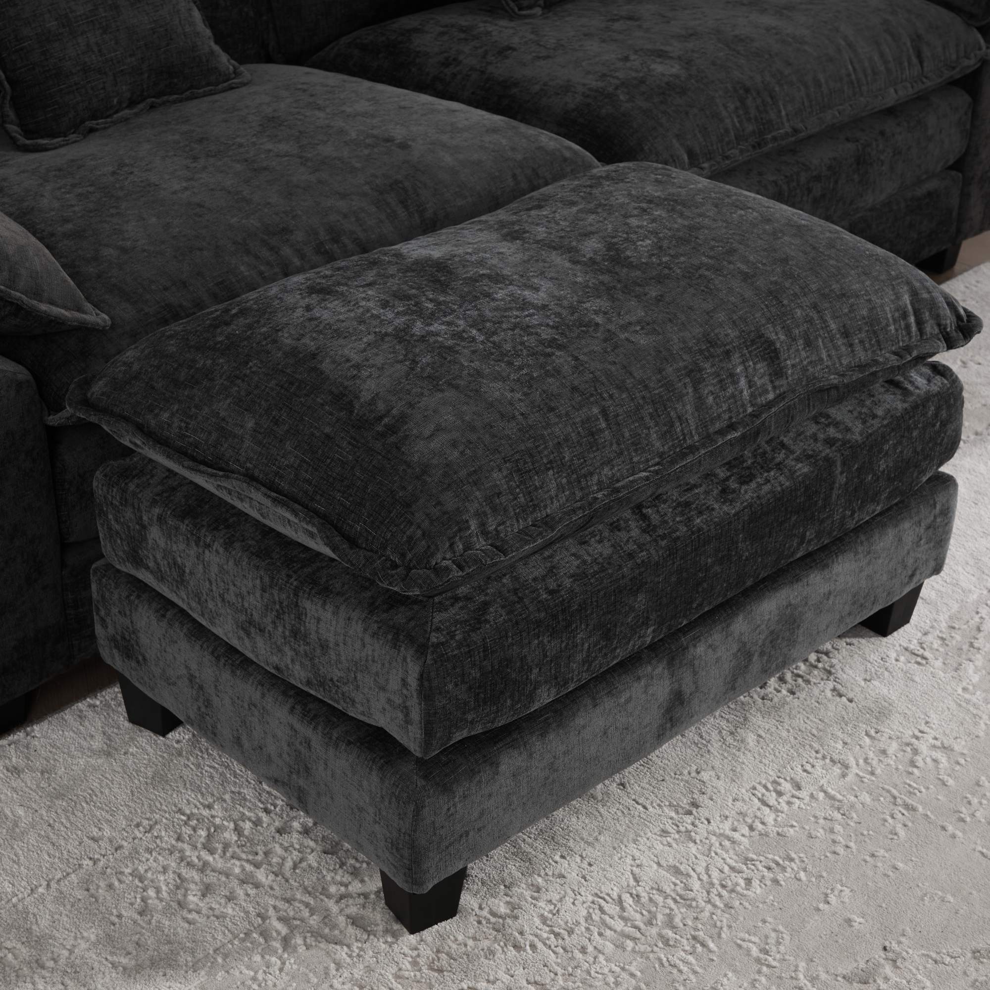 Modern Sectional Cloud Sofa Single Seat (Ottoman is Not Included)