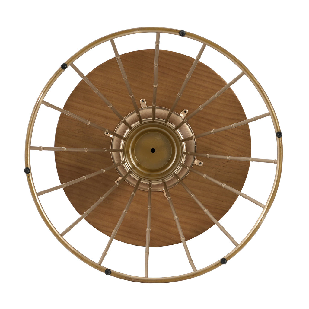 Hollow Edge Retro Art Pine Side Table
