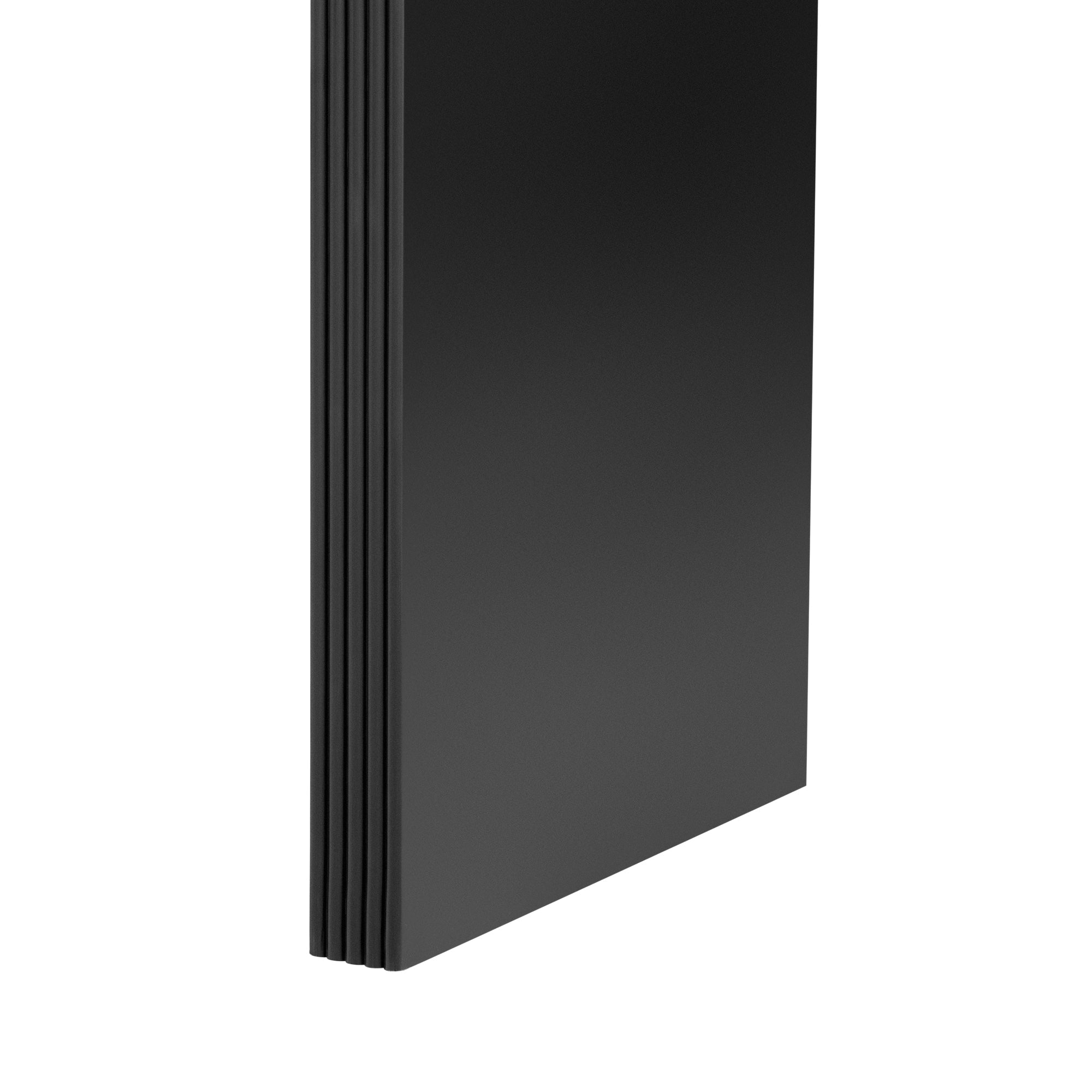 Modern Console Fluted Entryway Table with Rounded Silhouette
