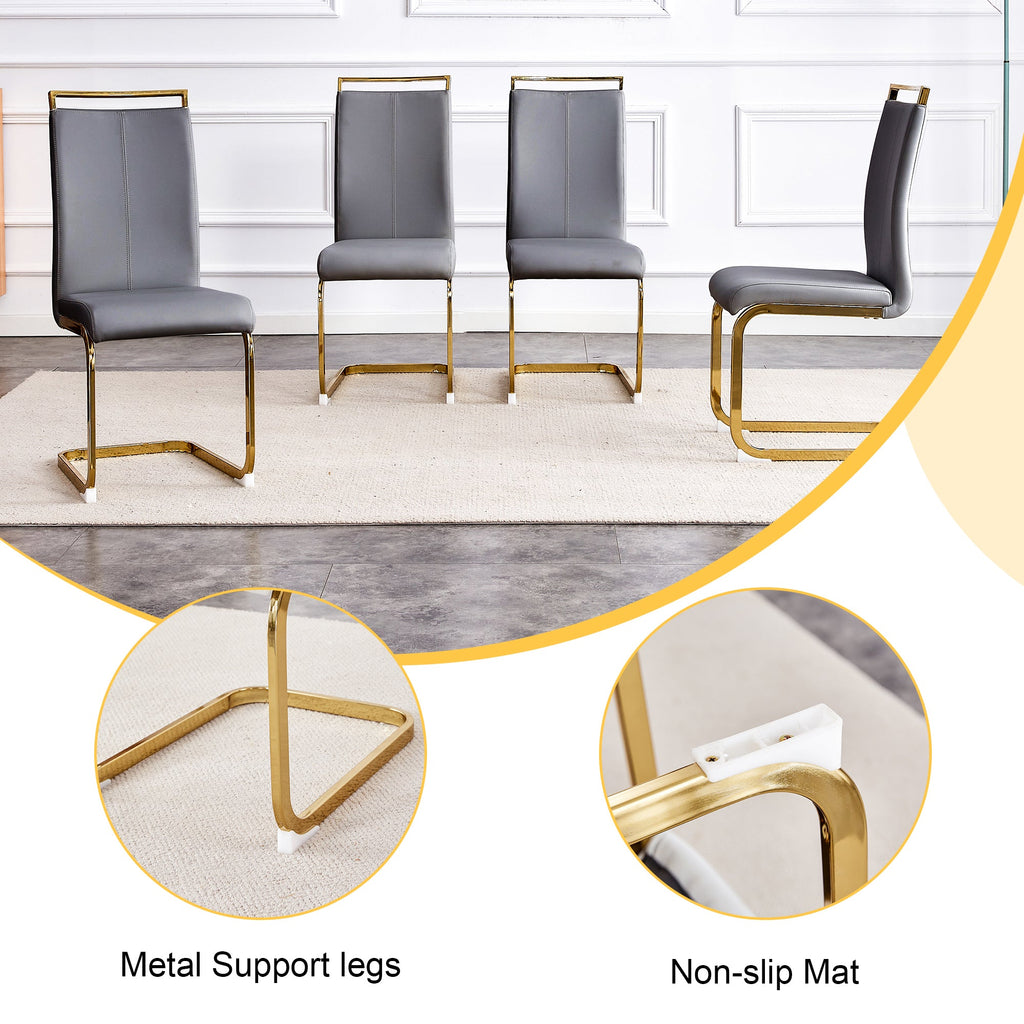 Elegant Transparent Tempered Glass Dining Set