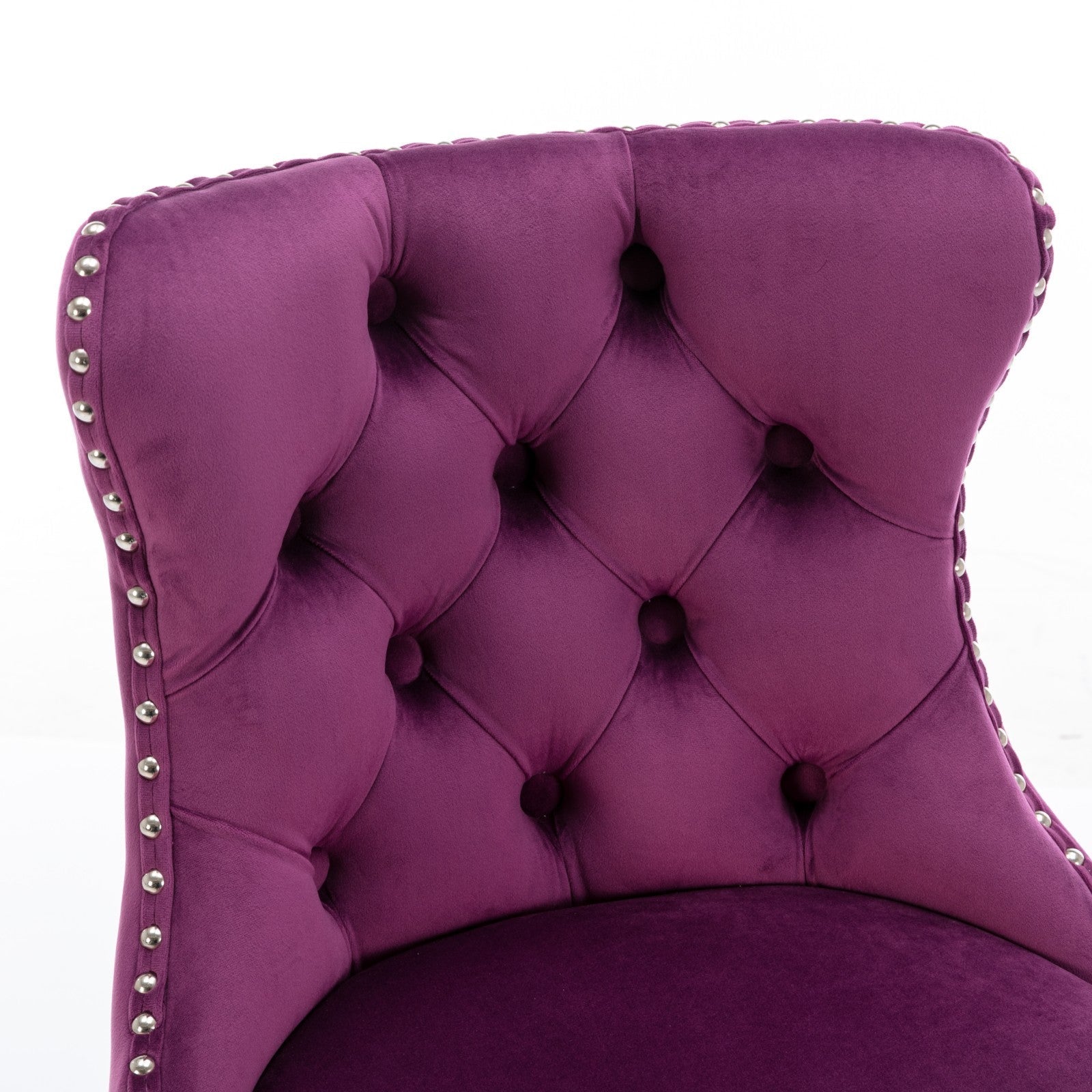 25-33 Inch Modern Velvet Swivel Barstools (Set of 2)