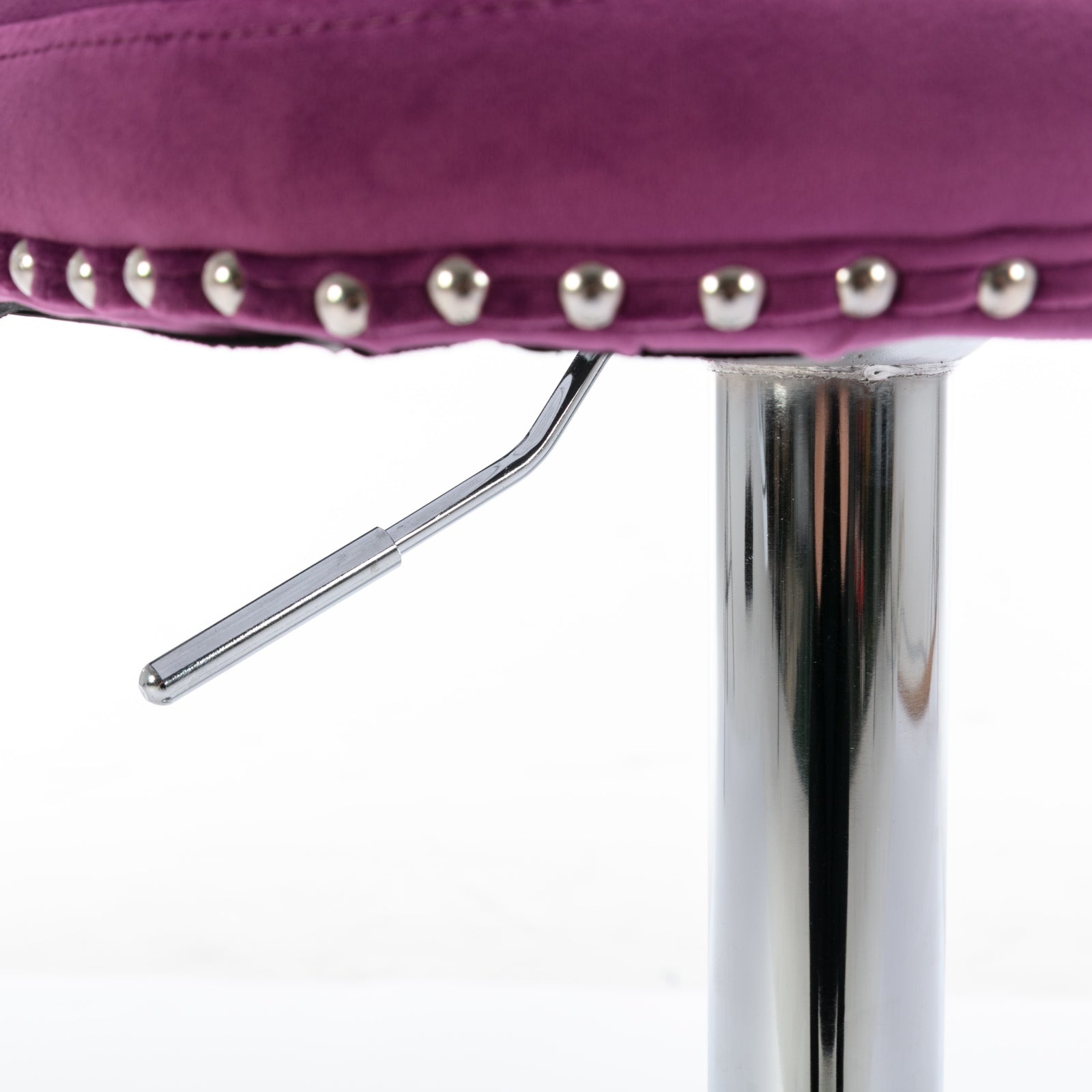 25-33 Inch Modern Velvet Swivel Barstools (Set of 2)