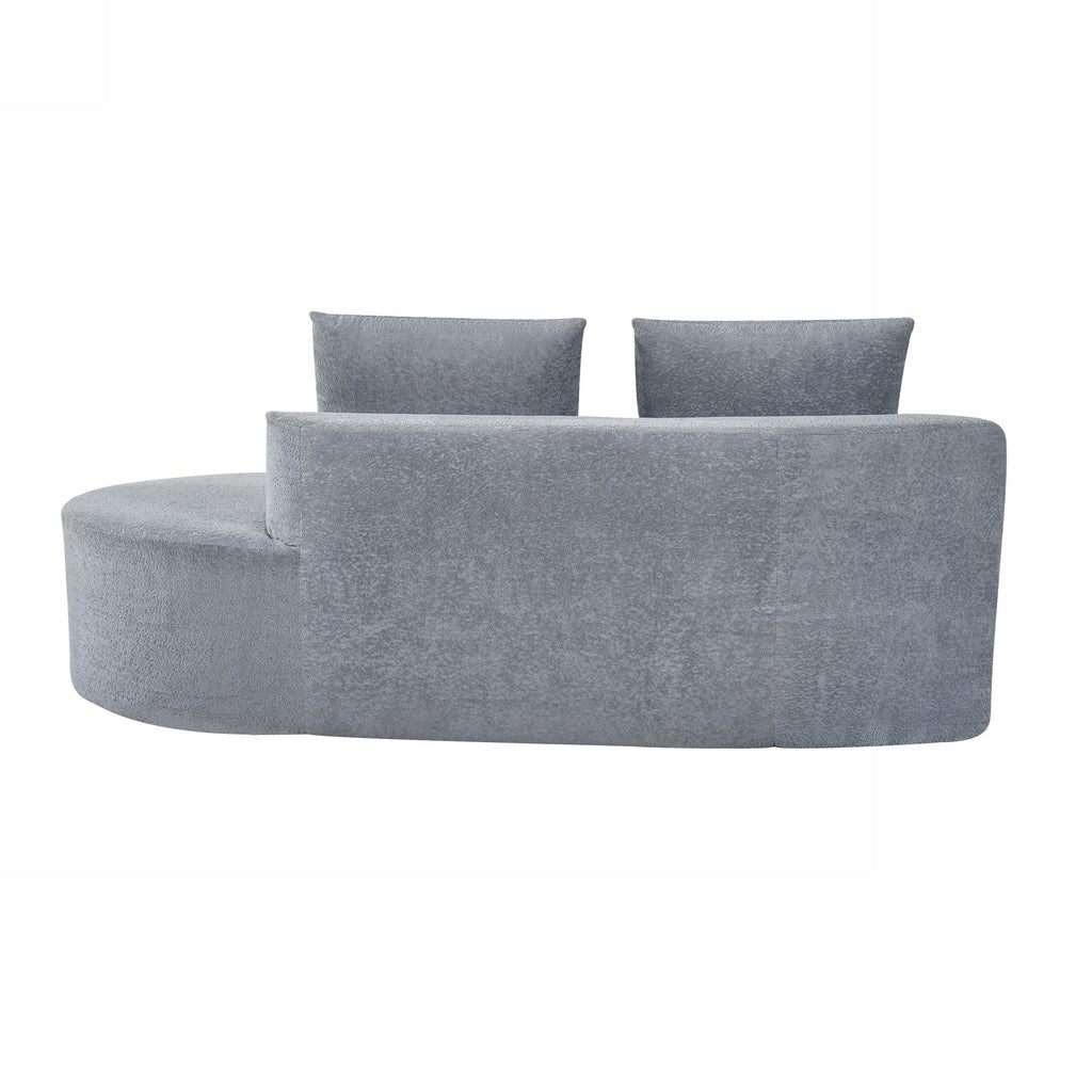 116' Modern Curved Sectional Sofa for Living Room