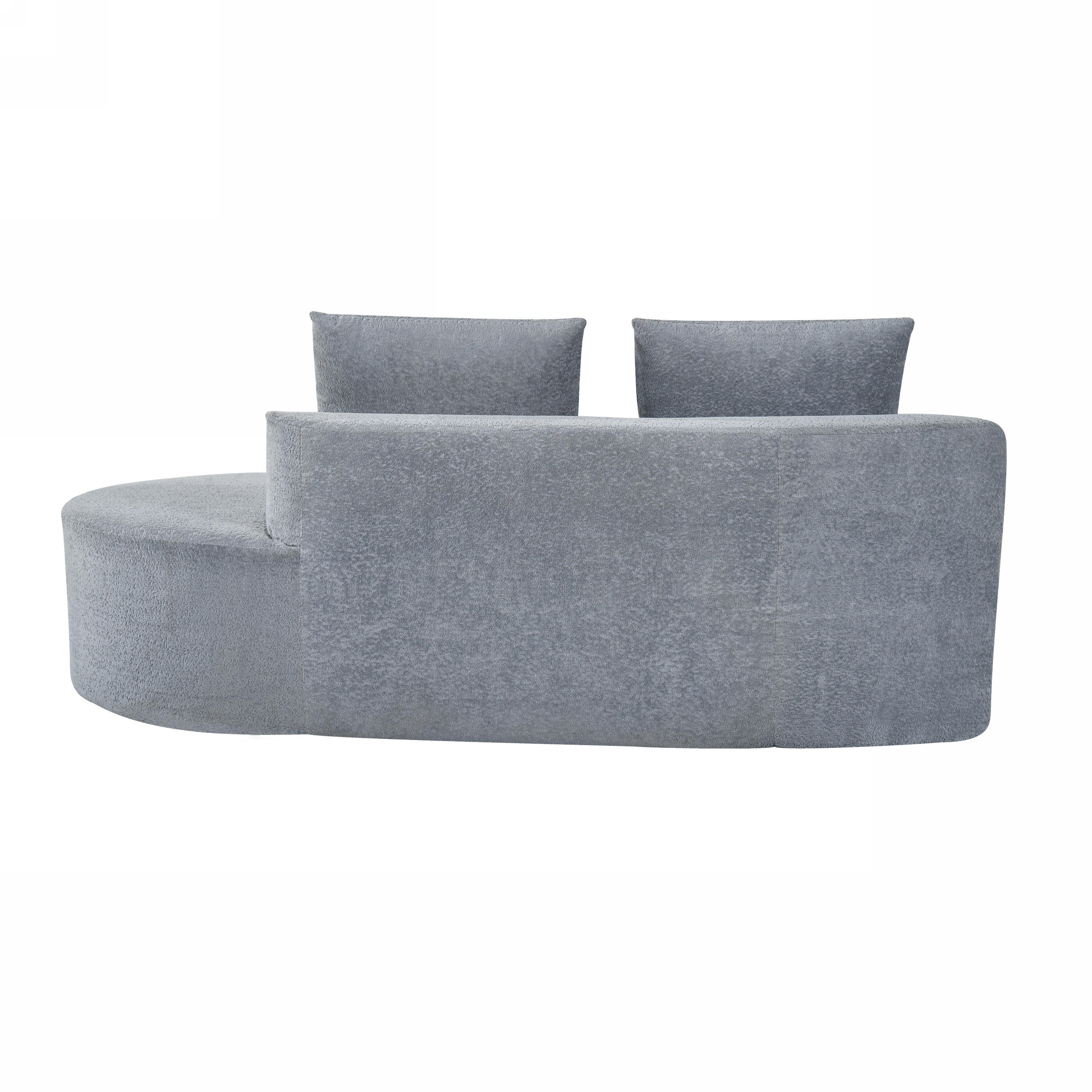 116' Modern Curved Sectional Sofa for Living Room