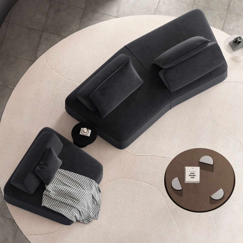 Modern Light Luxury Oversized Modular Sectional Sofa Set