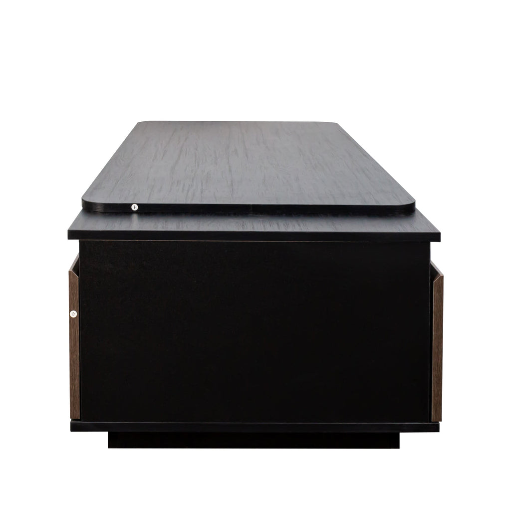 Extendable Length Adjustable Wood Coffee Table